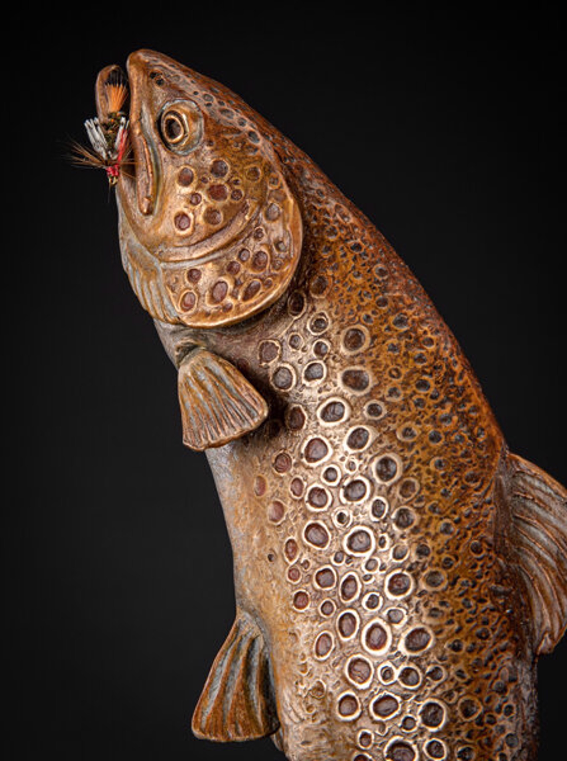 Making Waves (Brown Trout) (Edition of 35) by Ken Rowe