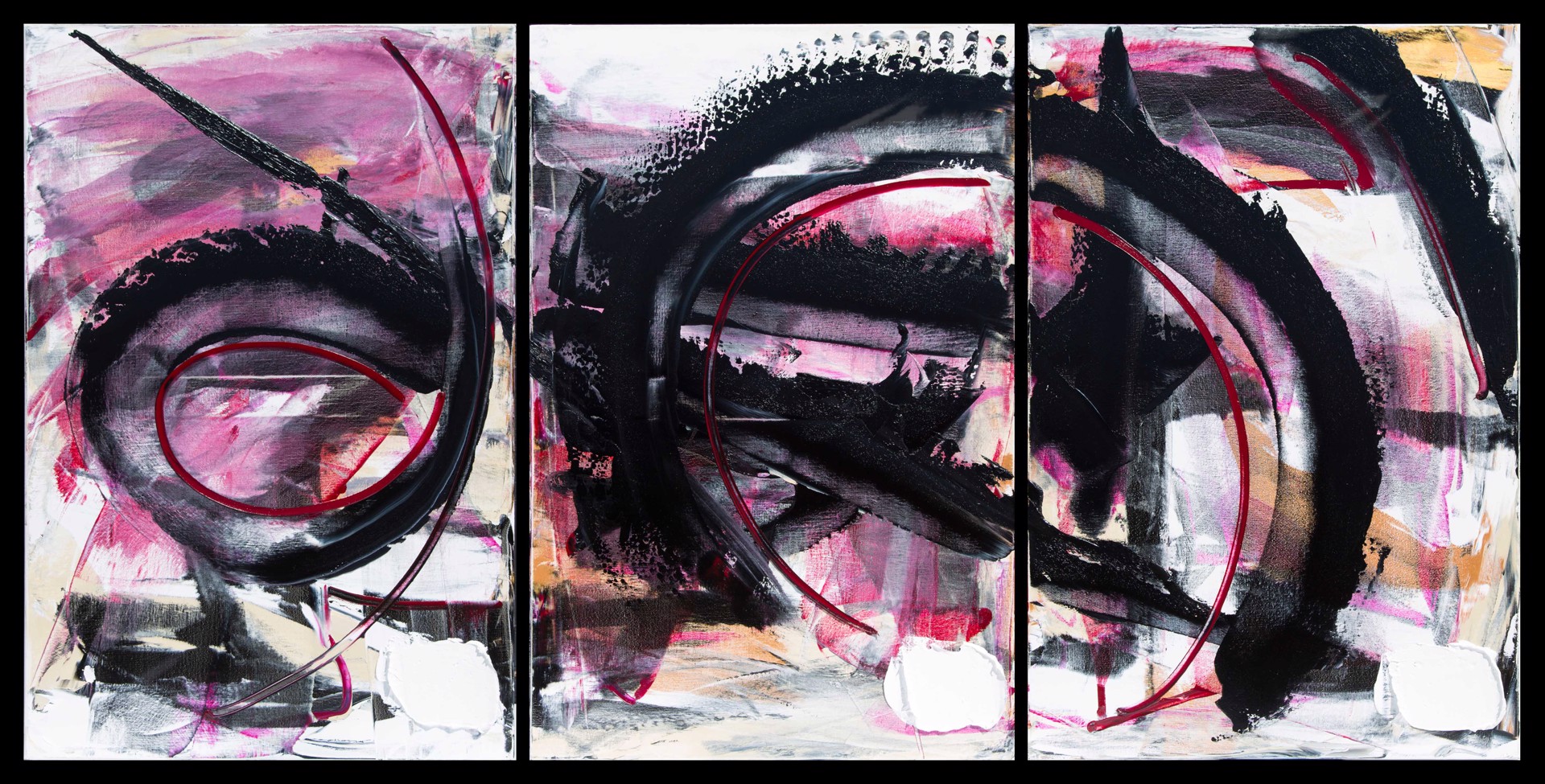 Infinite Perspective Triptych by Lea Fisher