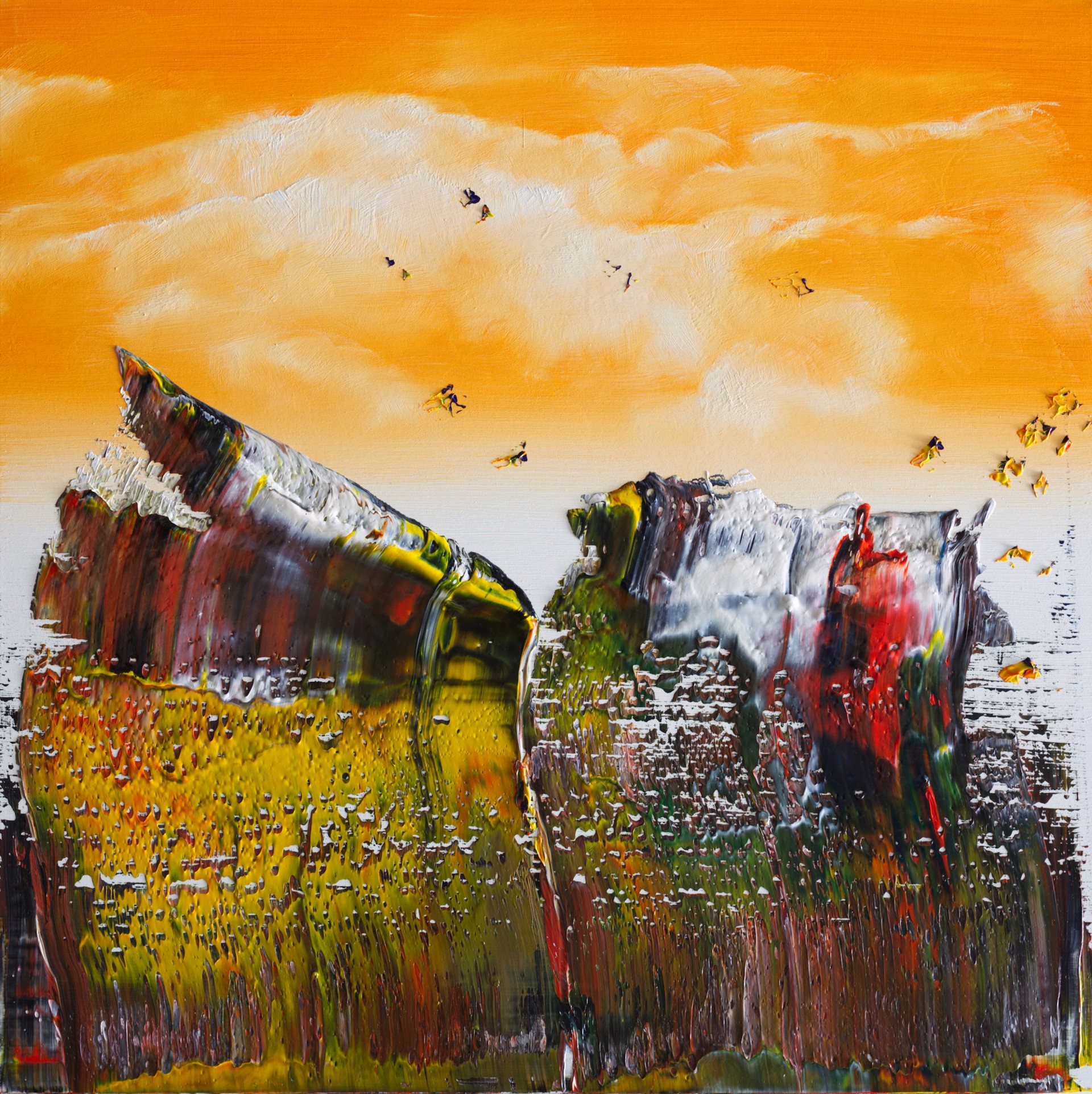 Abstract with Orange by Harry James Moody