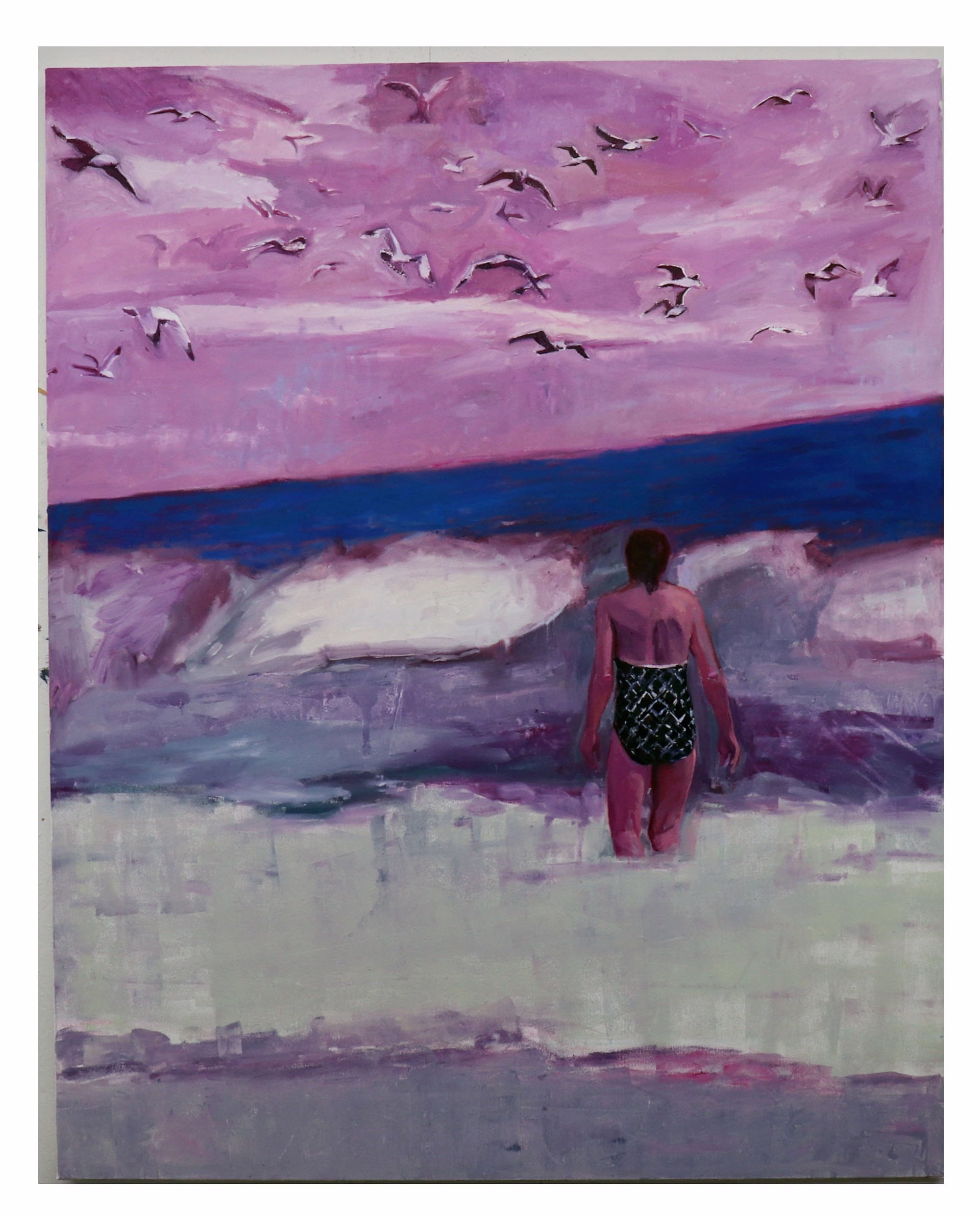 Beach with Birds by Denyce Celentano