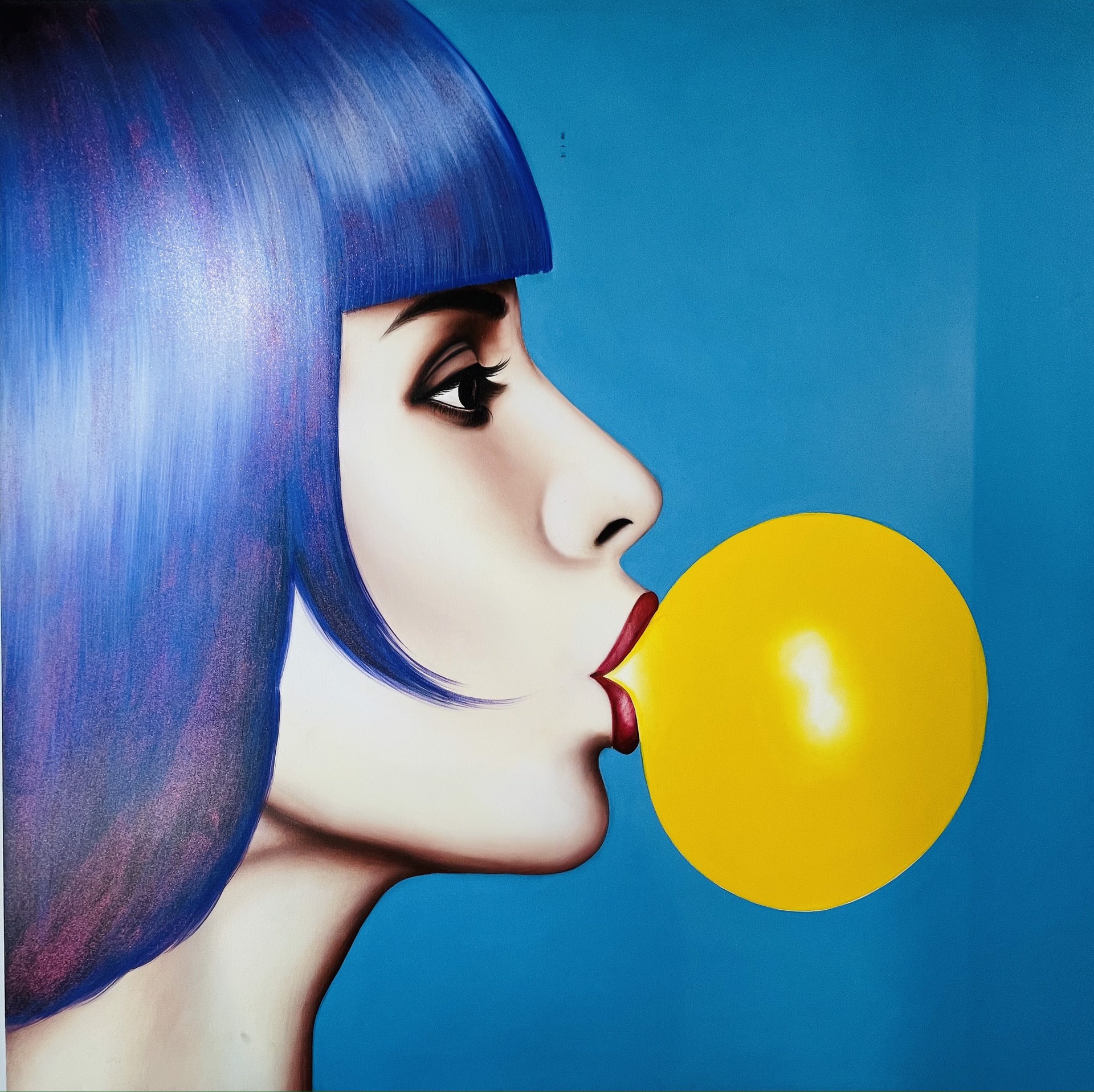 "Blue Hair & Yellow Bubble Gum" by BuMa Project