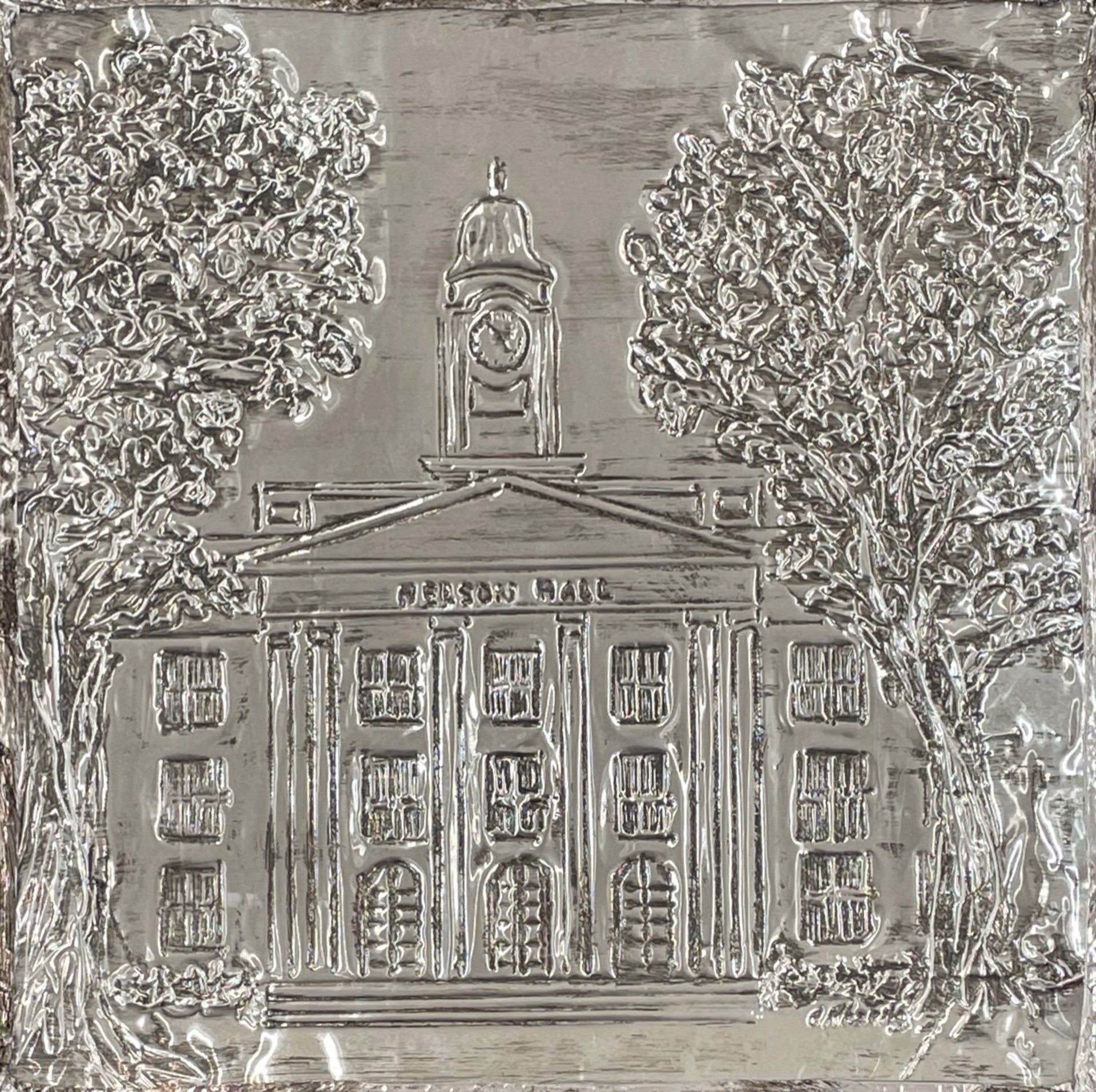 Nelson Hall at Mississippi College Plate by Chuck Rhoads