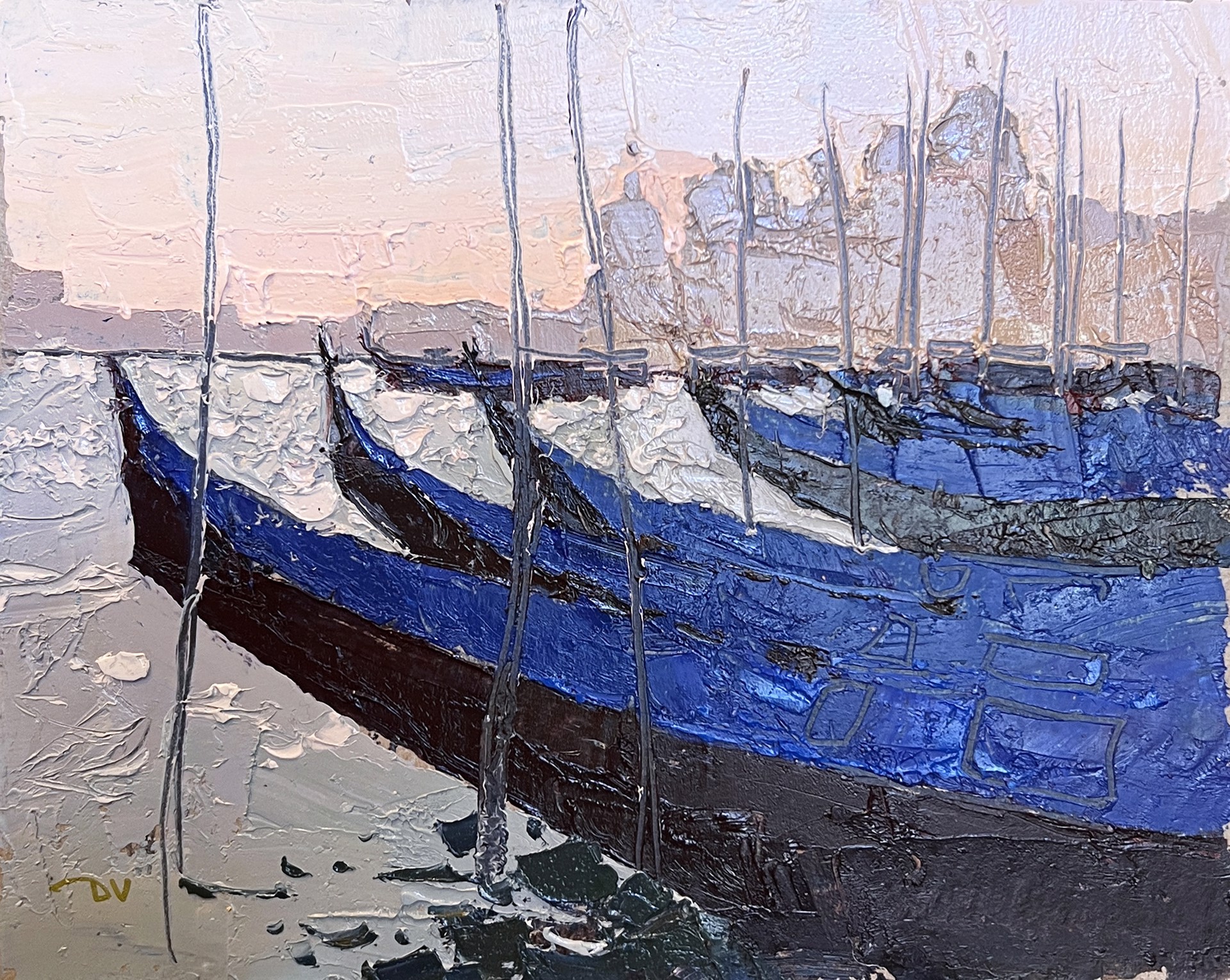 Evening Port II by Daniil Volkov