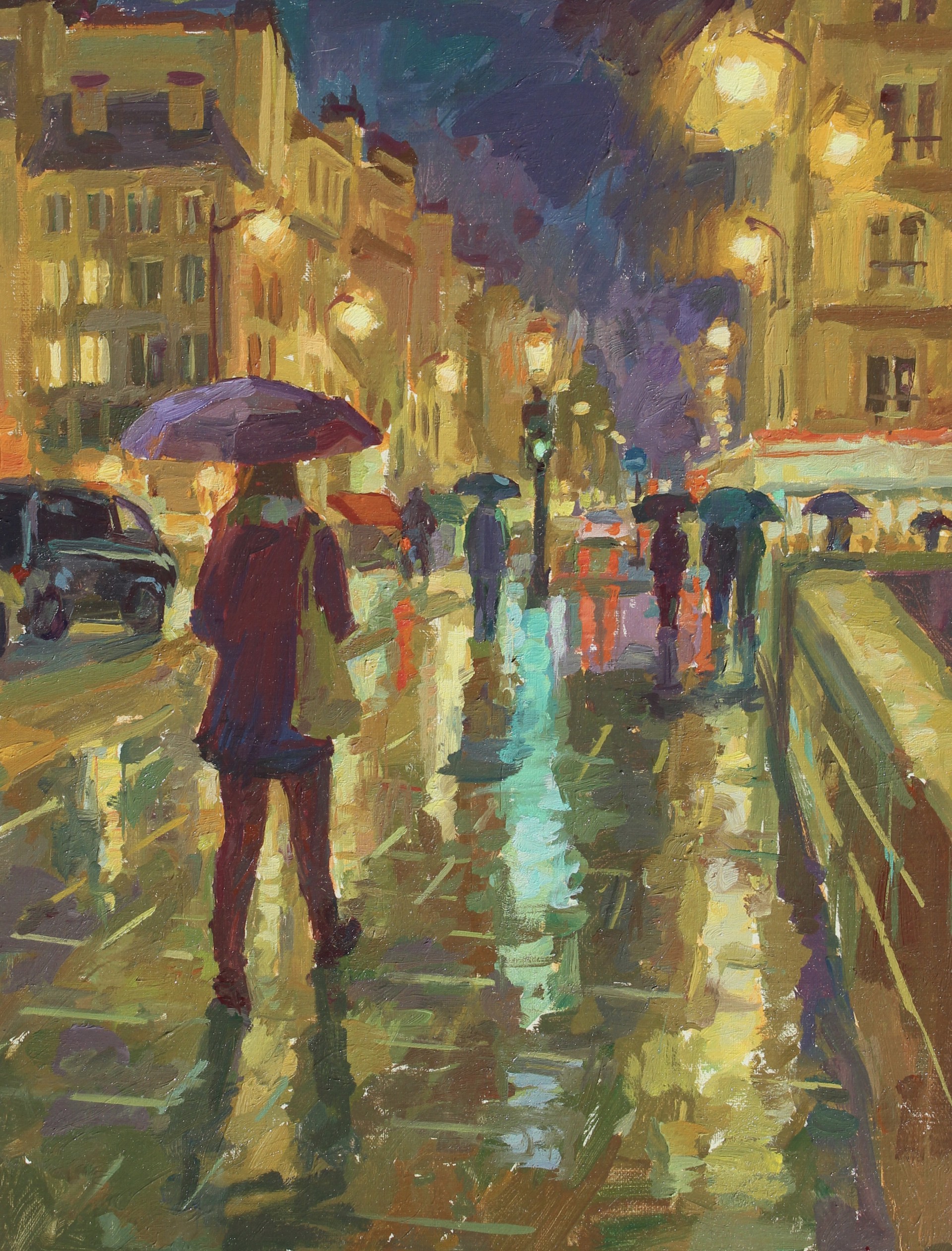 Rainy Night in Paris by Simie Maryles