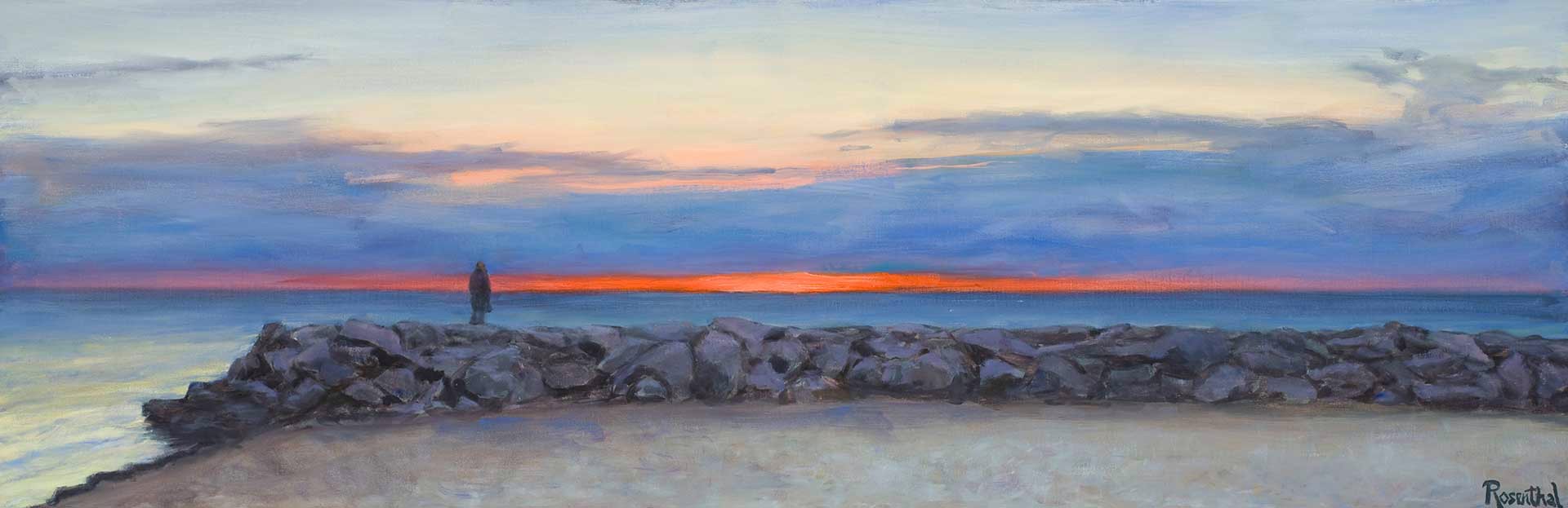 Sunset on Long Island Sound by Sam Rosenthal