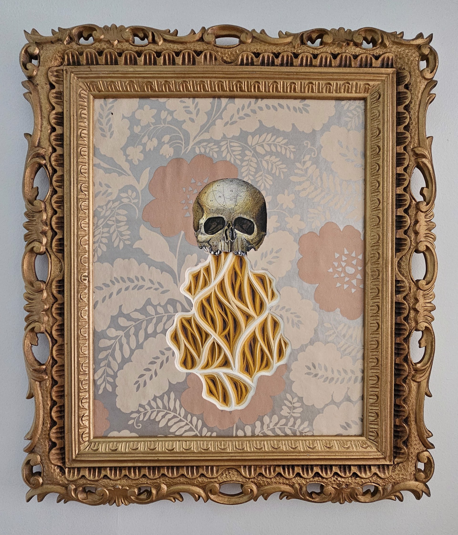 Memento Morididdle Movement #493 (Gold Skull) by Charles Clary