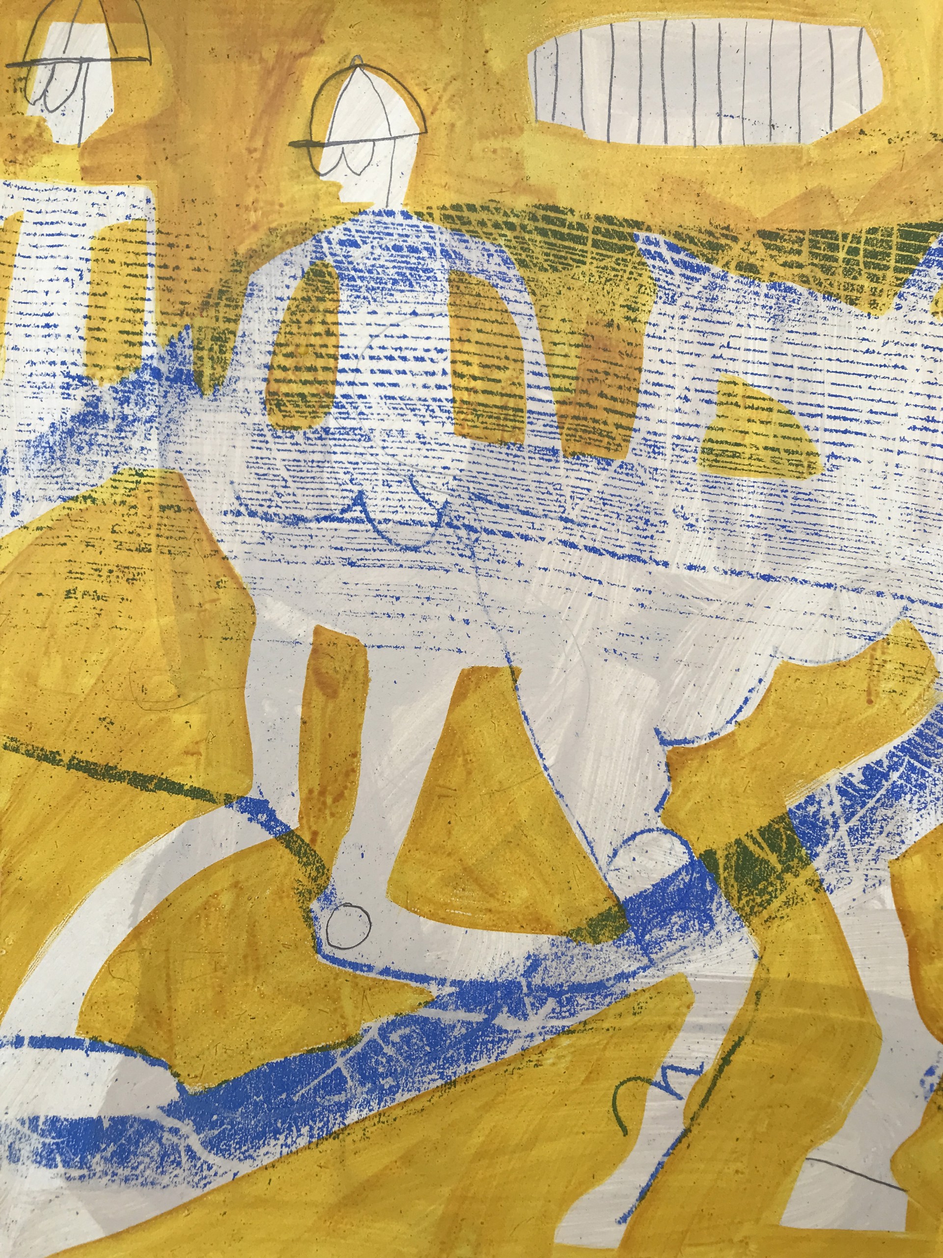 Morning Track and Yellow Sky by Rachael Van Dyke
