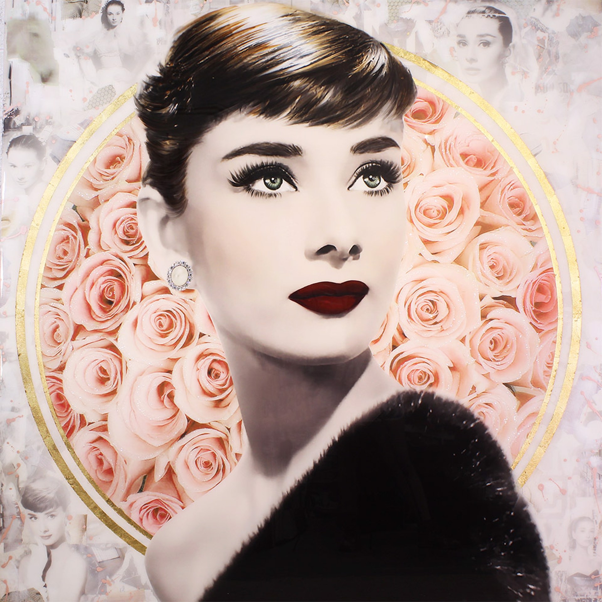 Audrey with Roses by De Von