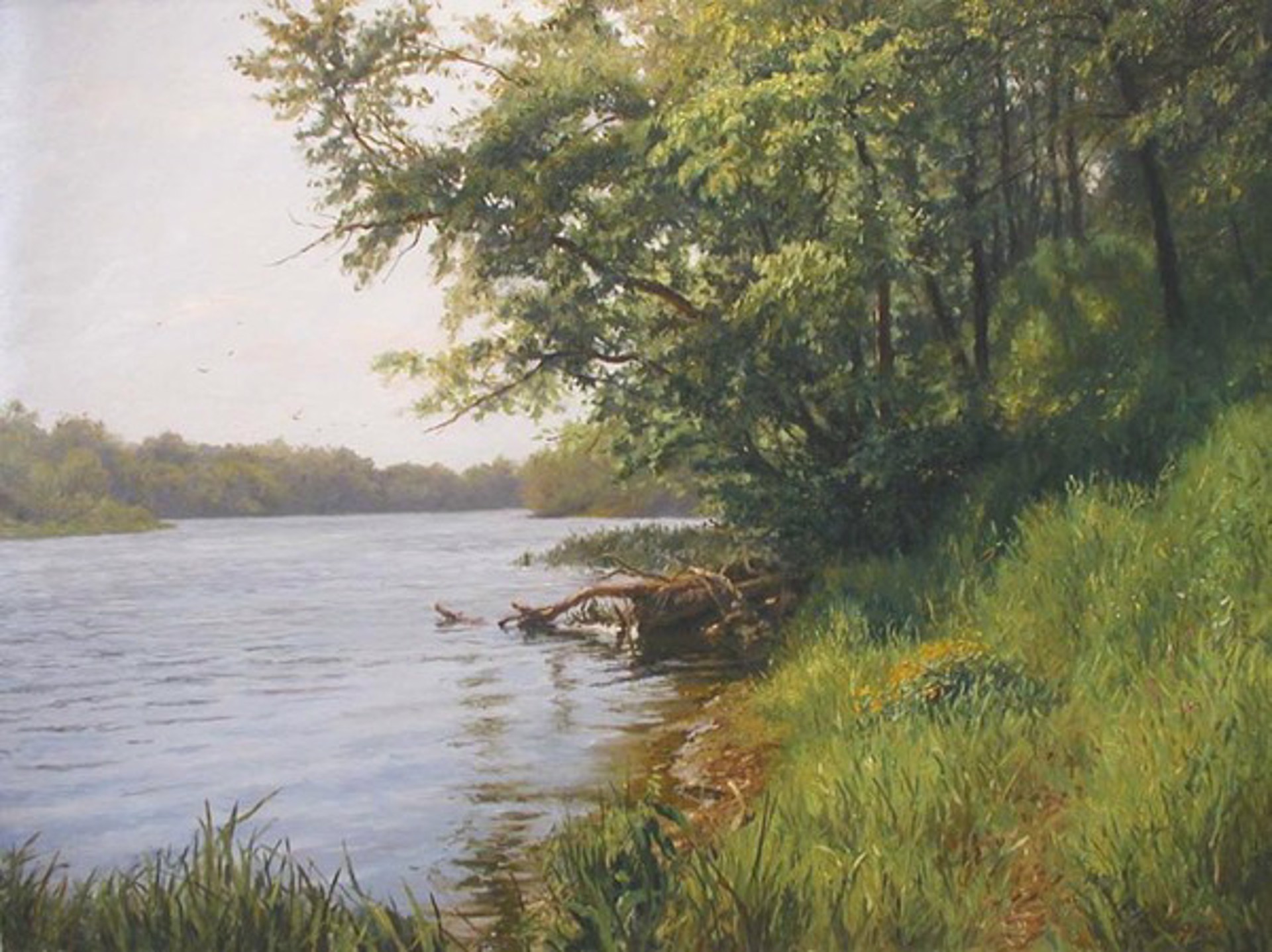 Morning on the River by Gennadi Kirichenko