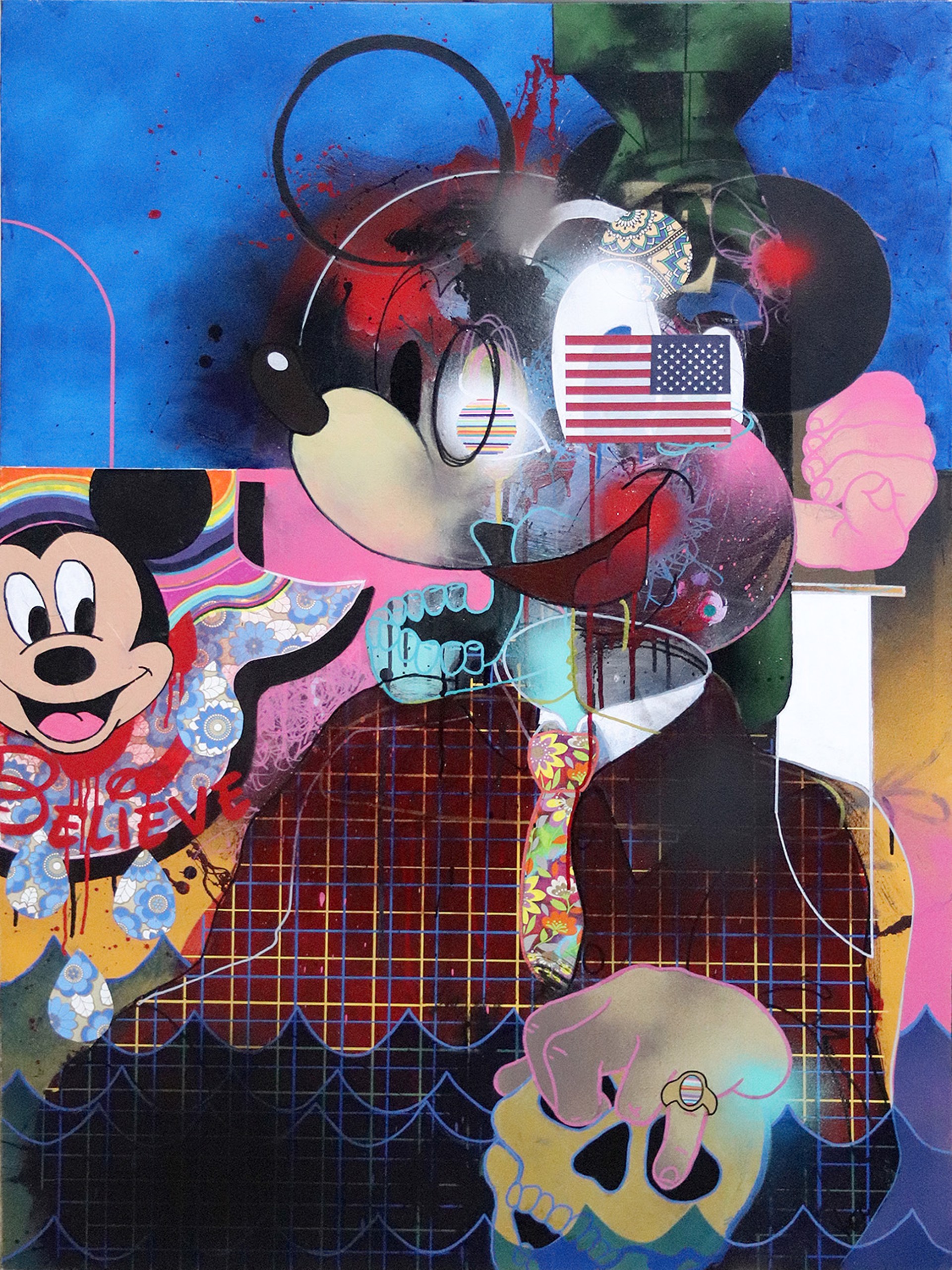Untitled (With Mickey Mouse) by Vincent Drake | LeMieux Galleries