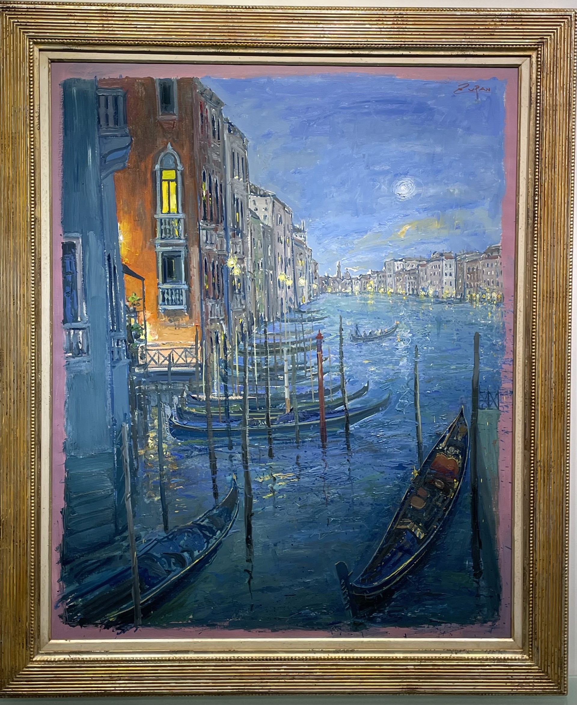 Gondolas on the Grand Canal by Bruno Zupan
