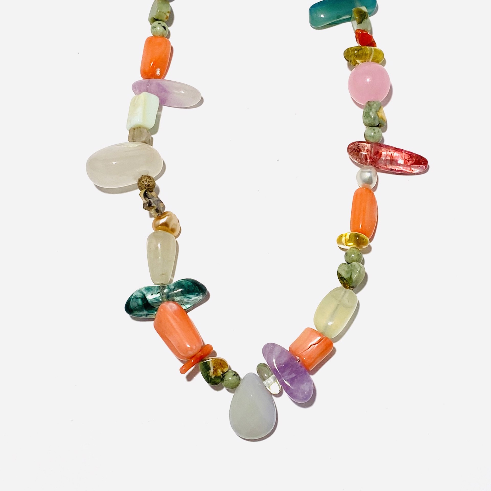 "Confetti" Mixed Gemstone Necklace by Nance Trueworthy