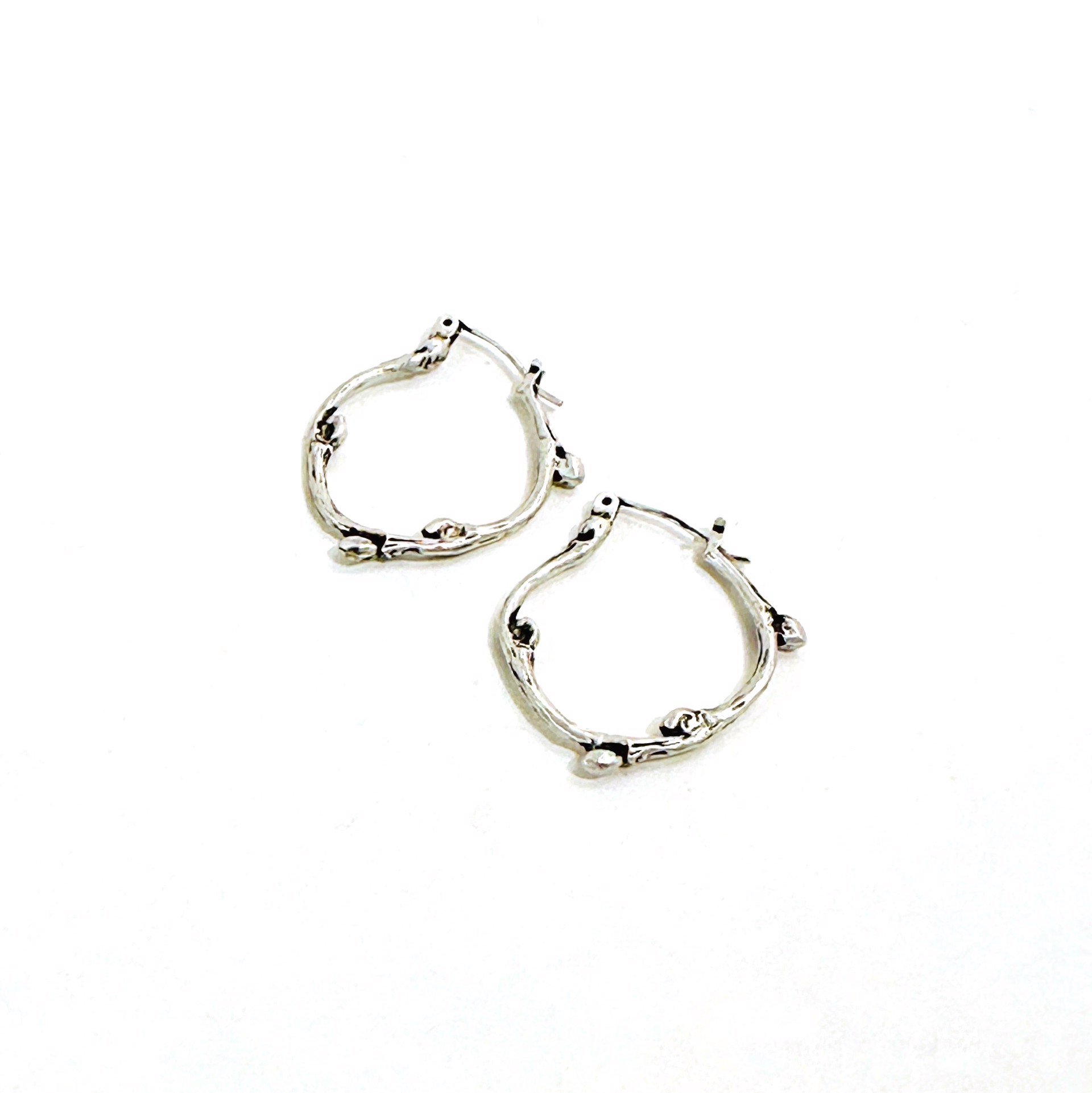 Medium Linden Hoops, Sterling Silver by Sara Thompson