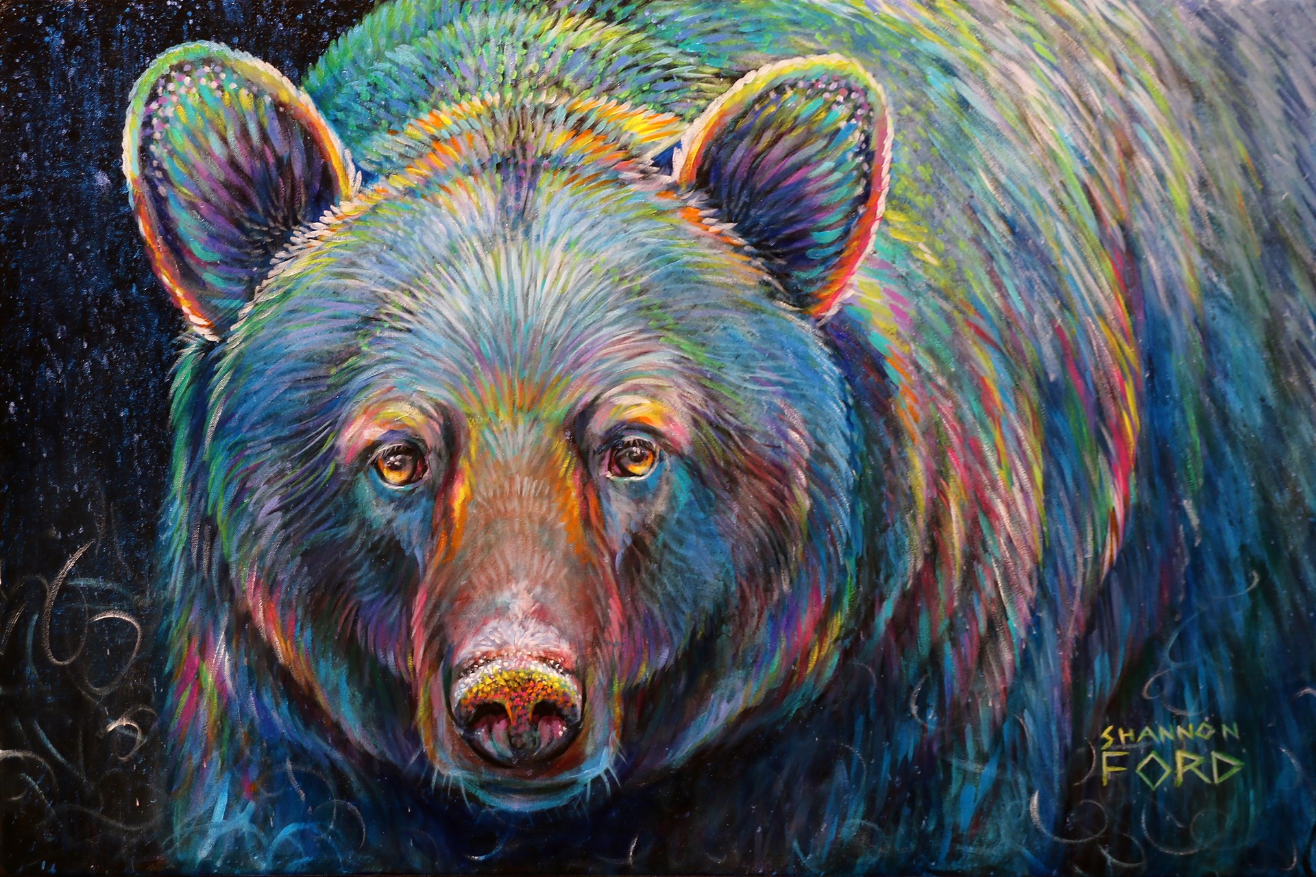 Blueish bear by Shannon Ford