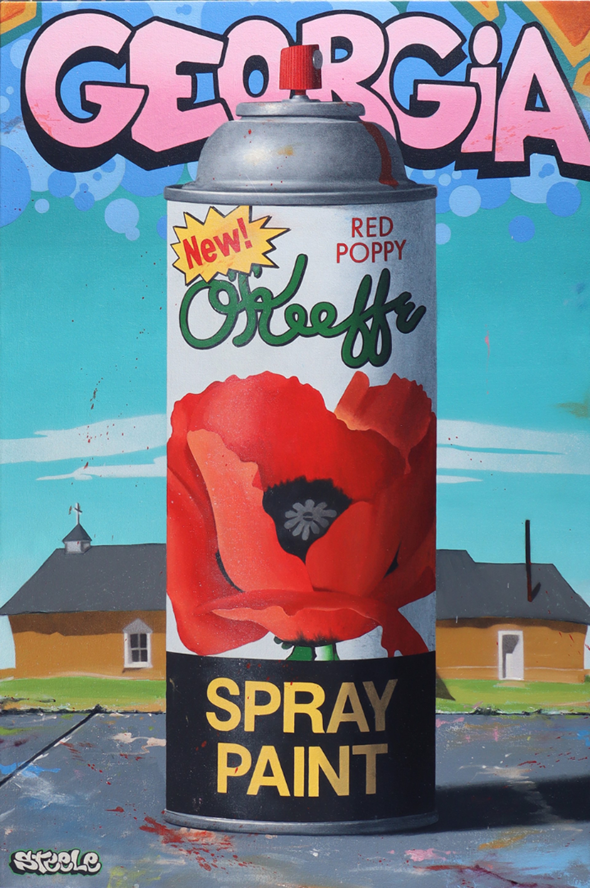 O'Keeffe Spray Paint by Ben Steele