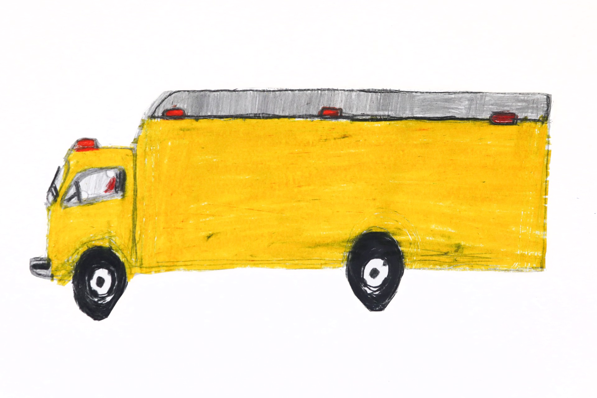 Yellow Delivery Truck by Michael Haynes