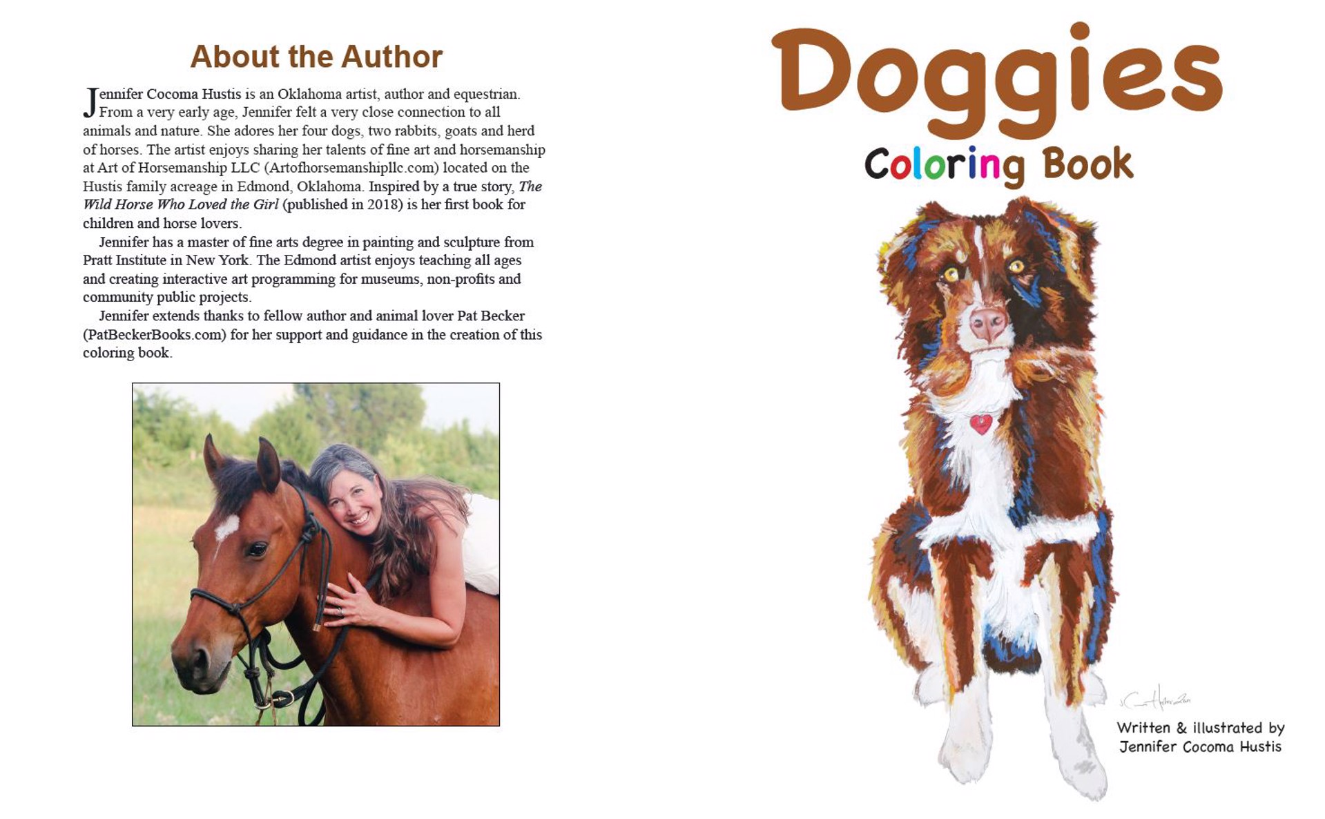 Doggies Coloring Book by Jennifer Cocoma Hustis