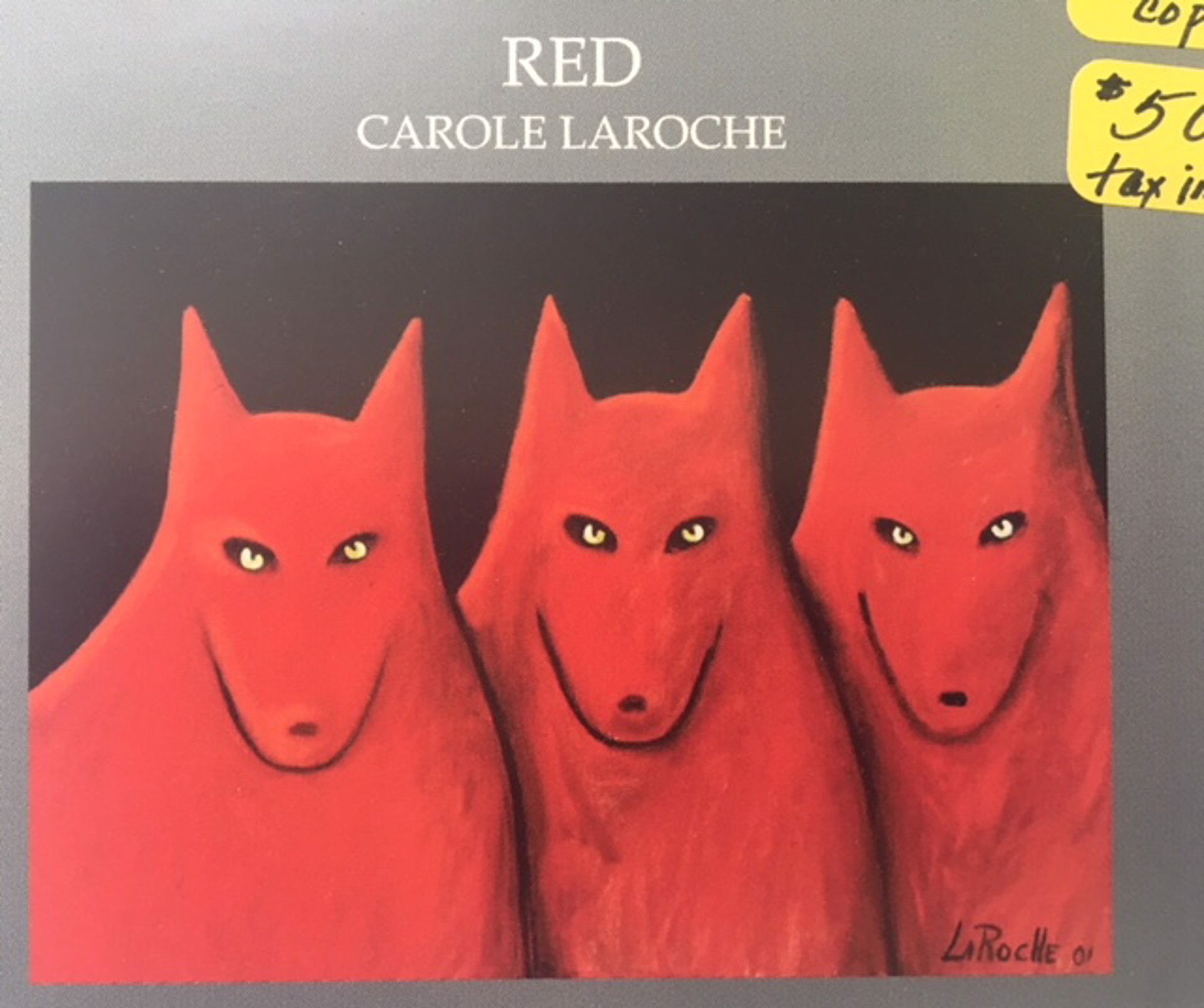 BOOK RED  $50  Cloth by Carole LaRoche
