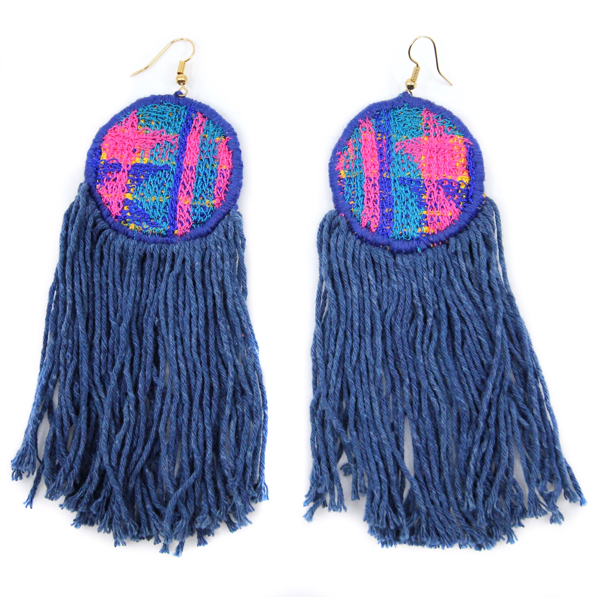 Indus Earrings with Fringe by Vianney Méndez
