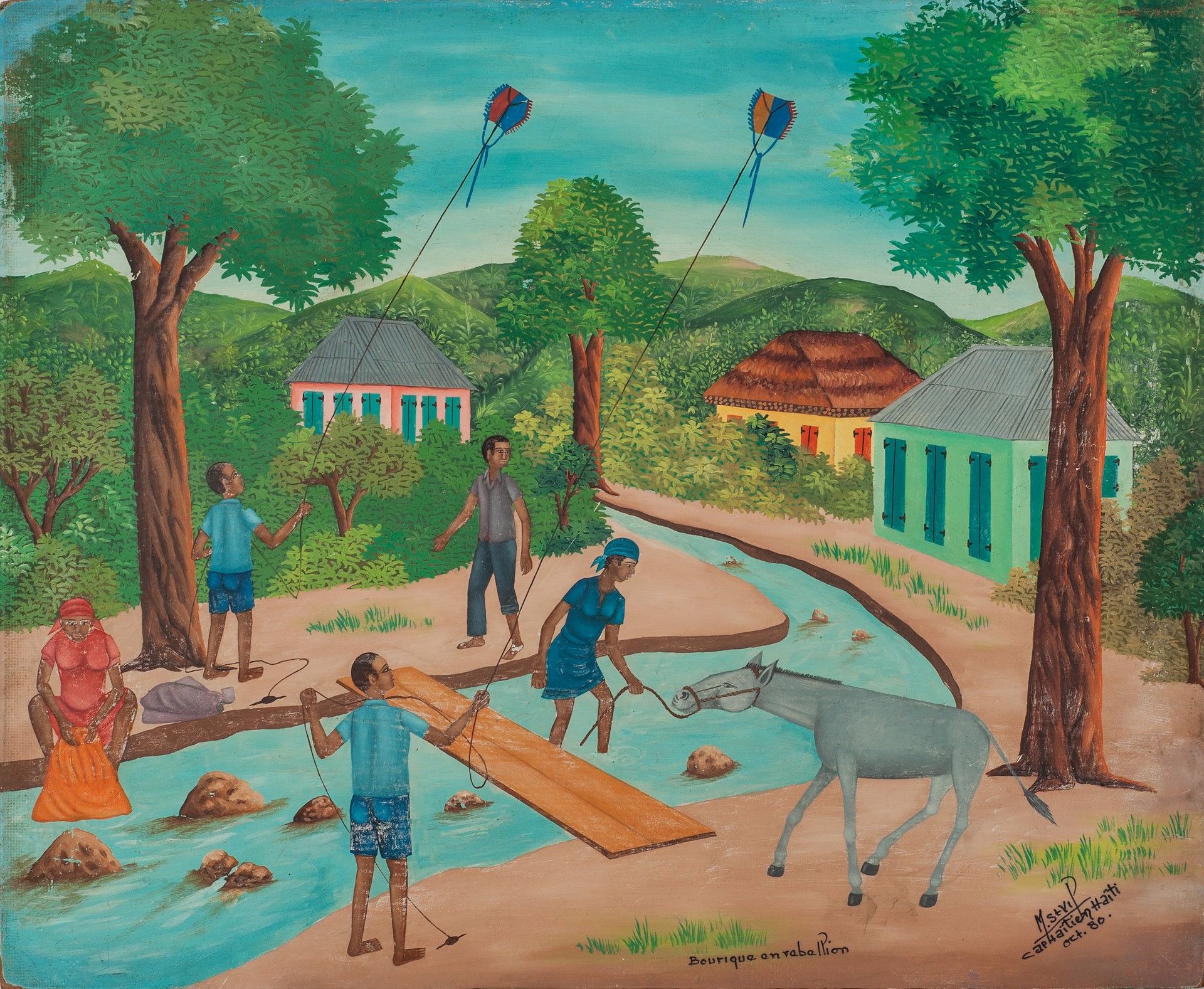 River #4-3-96GSN by Murat Saint-Vil (Haitian, b.1955)