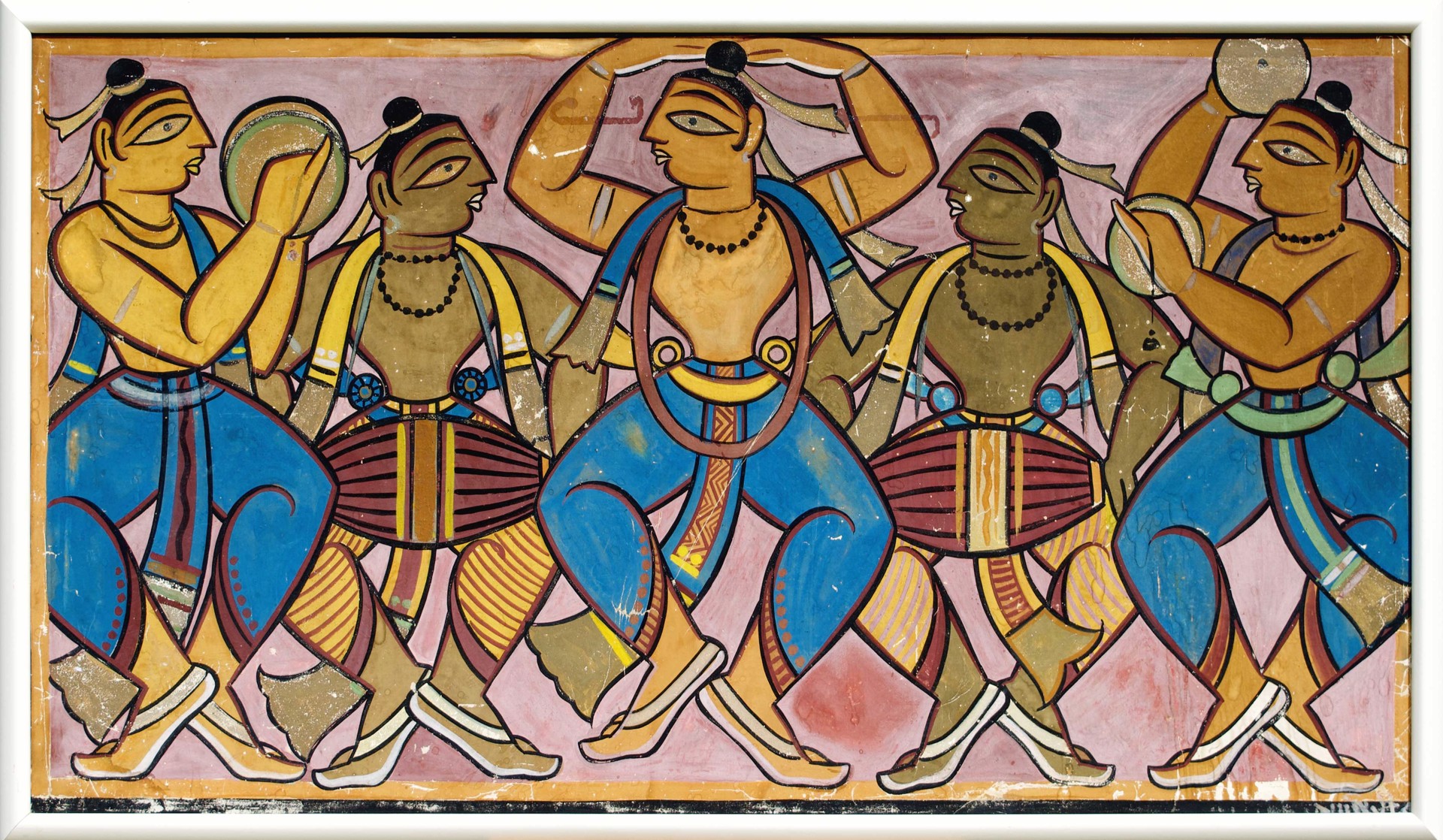 Musicians by Jamini Roy