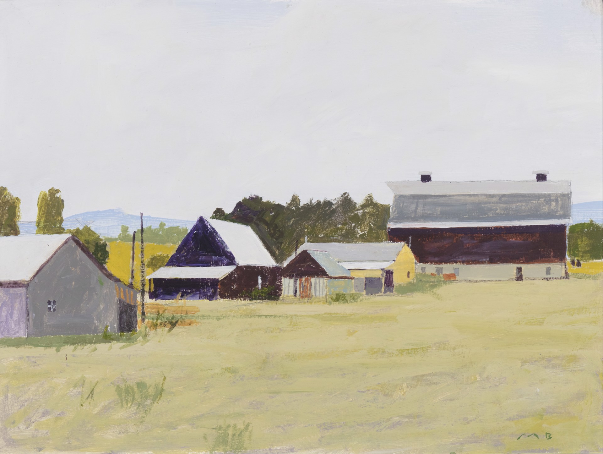 Farm On Old Darby Road by Mac Ball