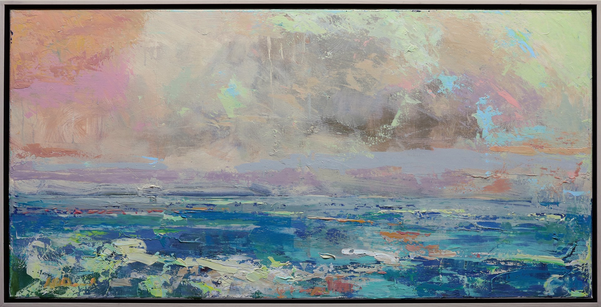 "Deep Ocean Blues" original oil painting by Noah Desmond