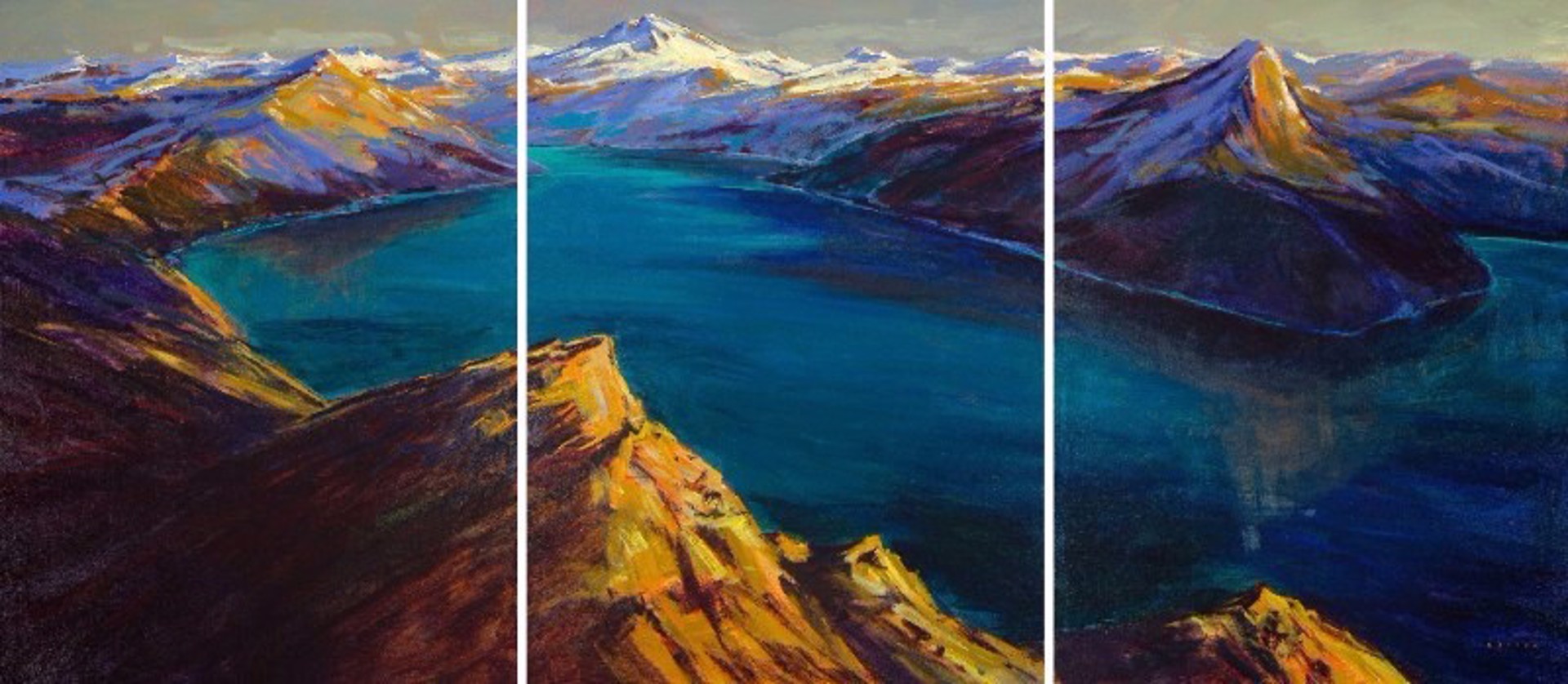 Garibaldi Panorama - Triptych by Charlie Easton