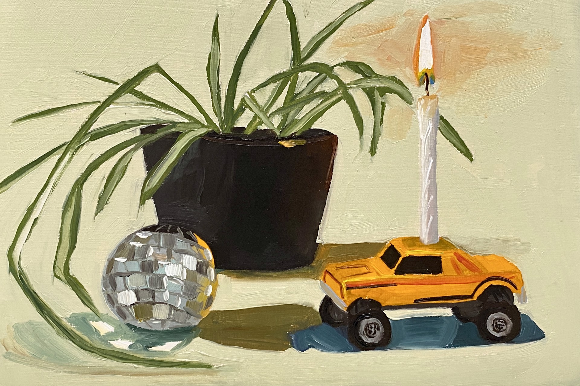 Mini Monster Truck with Candle and Disco Ball by Bella Wattles