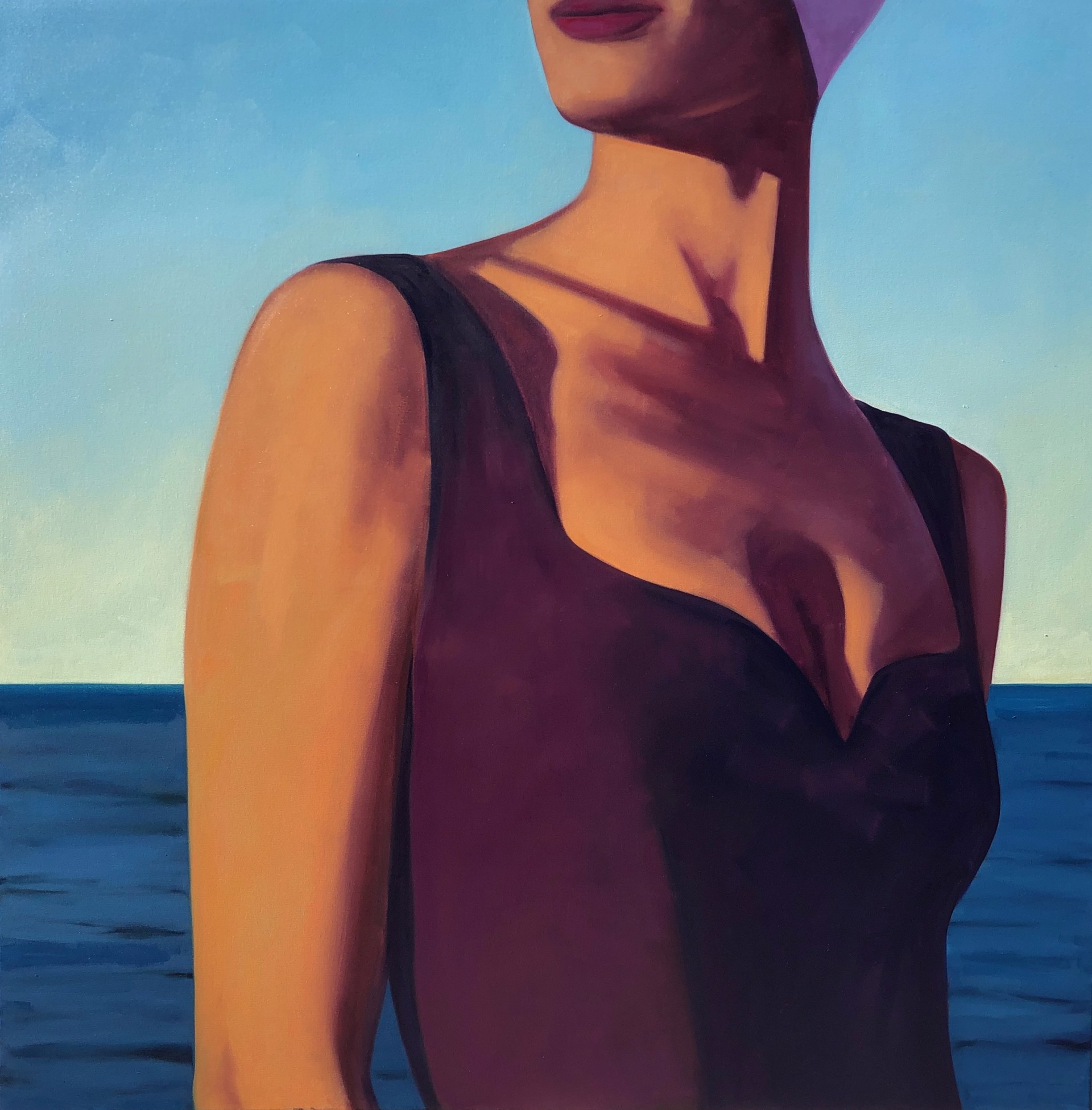 Sunset Swim by Tracey Sylvester Harris