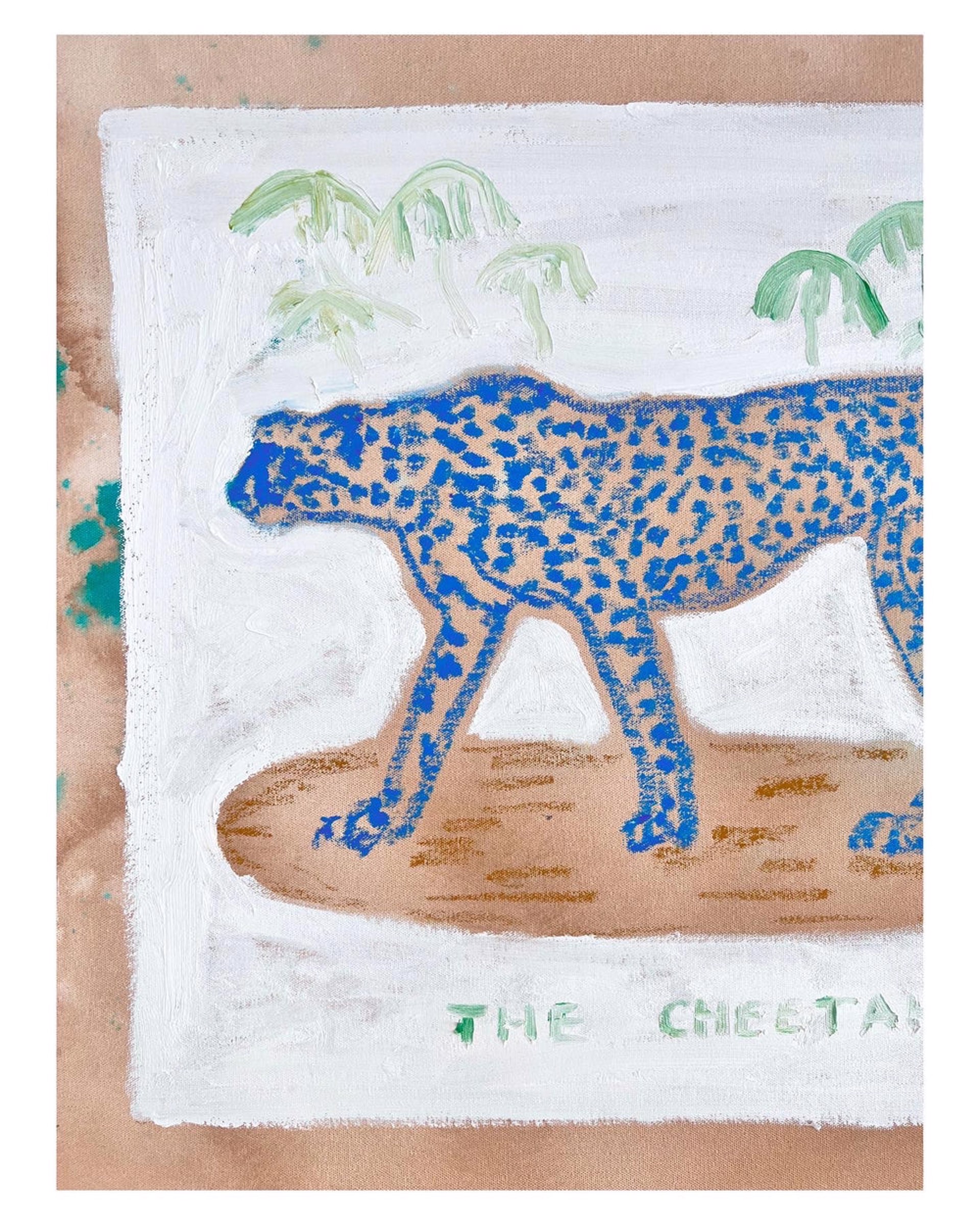 The Cheetah, Blue by Anne-Louise Ewen