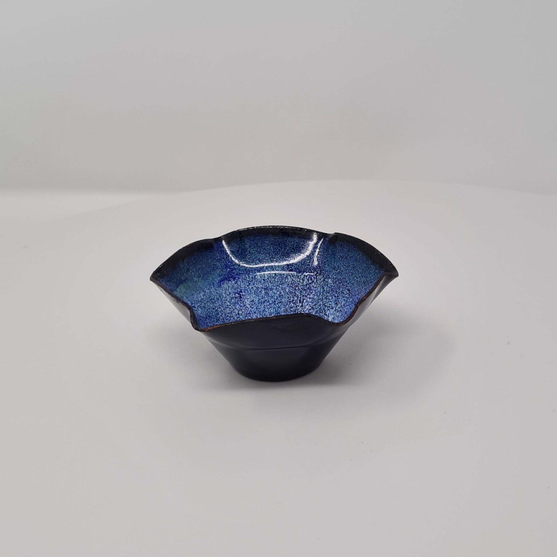Enamel Copper Flared Bowl by Lundsten Glazzard