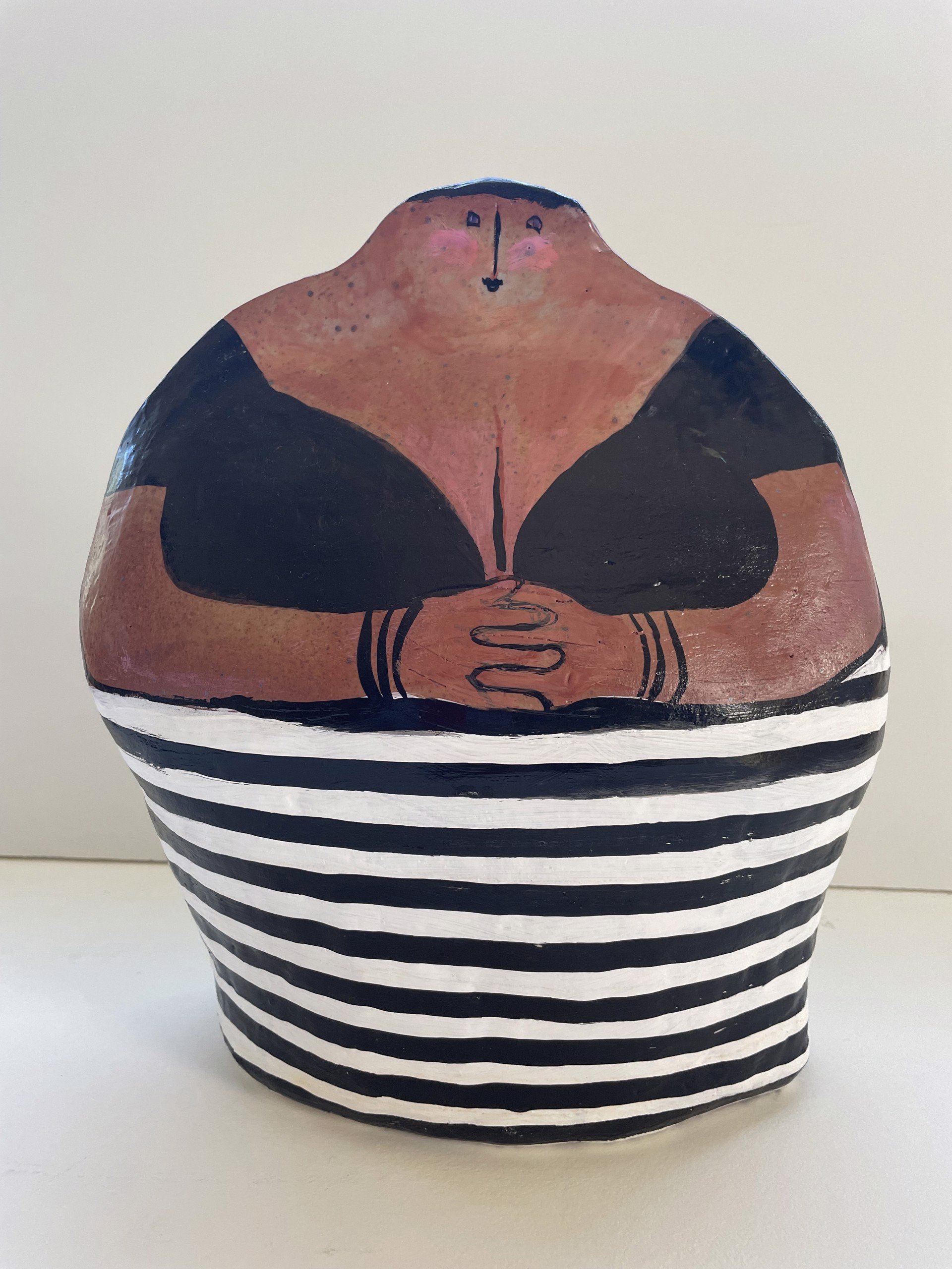 Striped Skirt (by Jane Dahmen & Alison Lauriat, Ceramicist) by Jane Dahmen