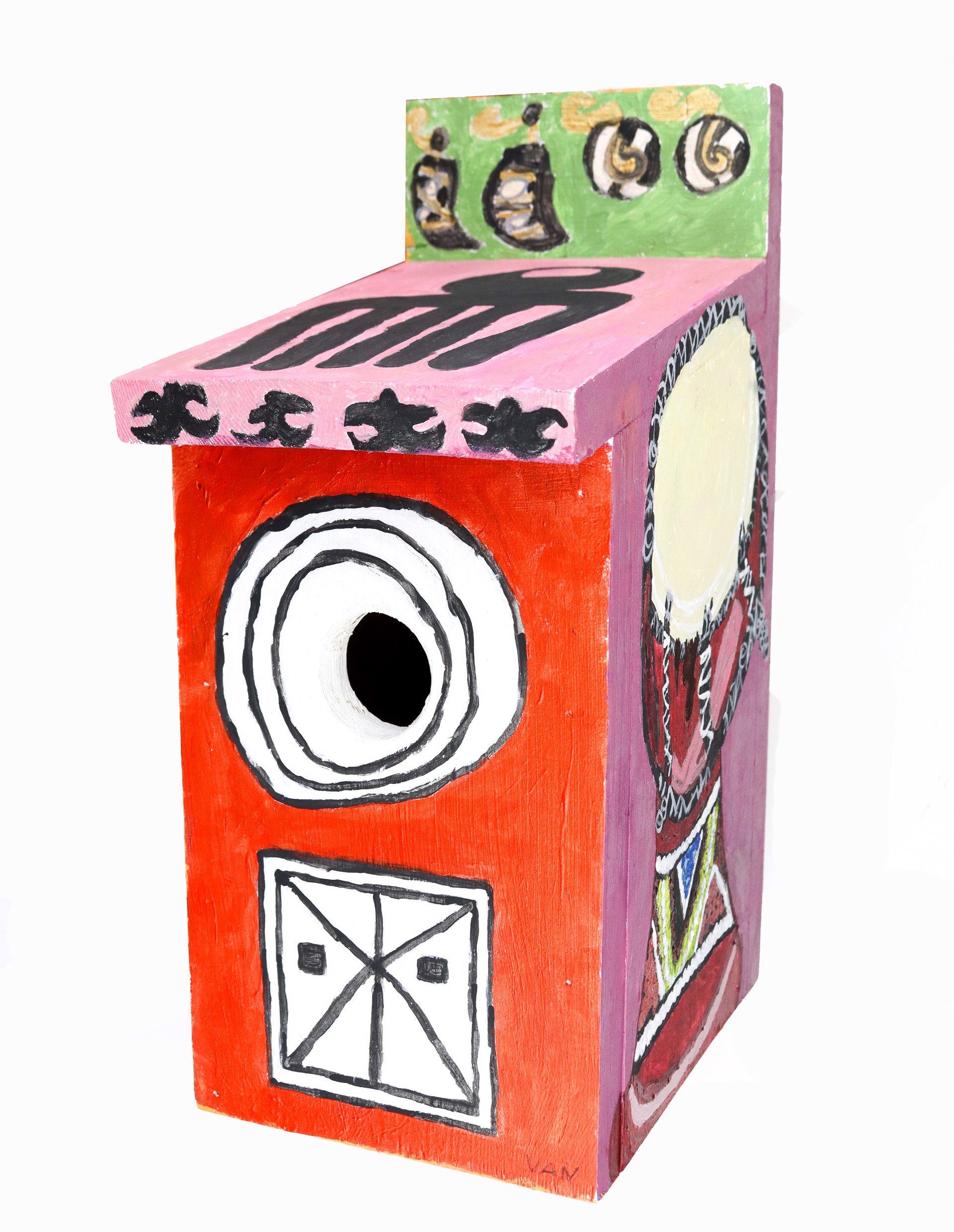 West African Cultural (Birdhouse) by Vanessa Monroe