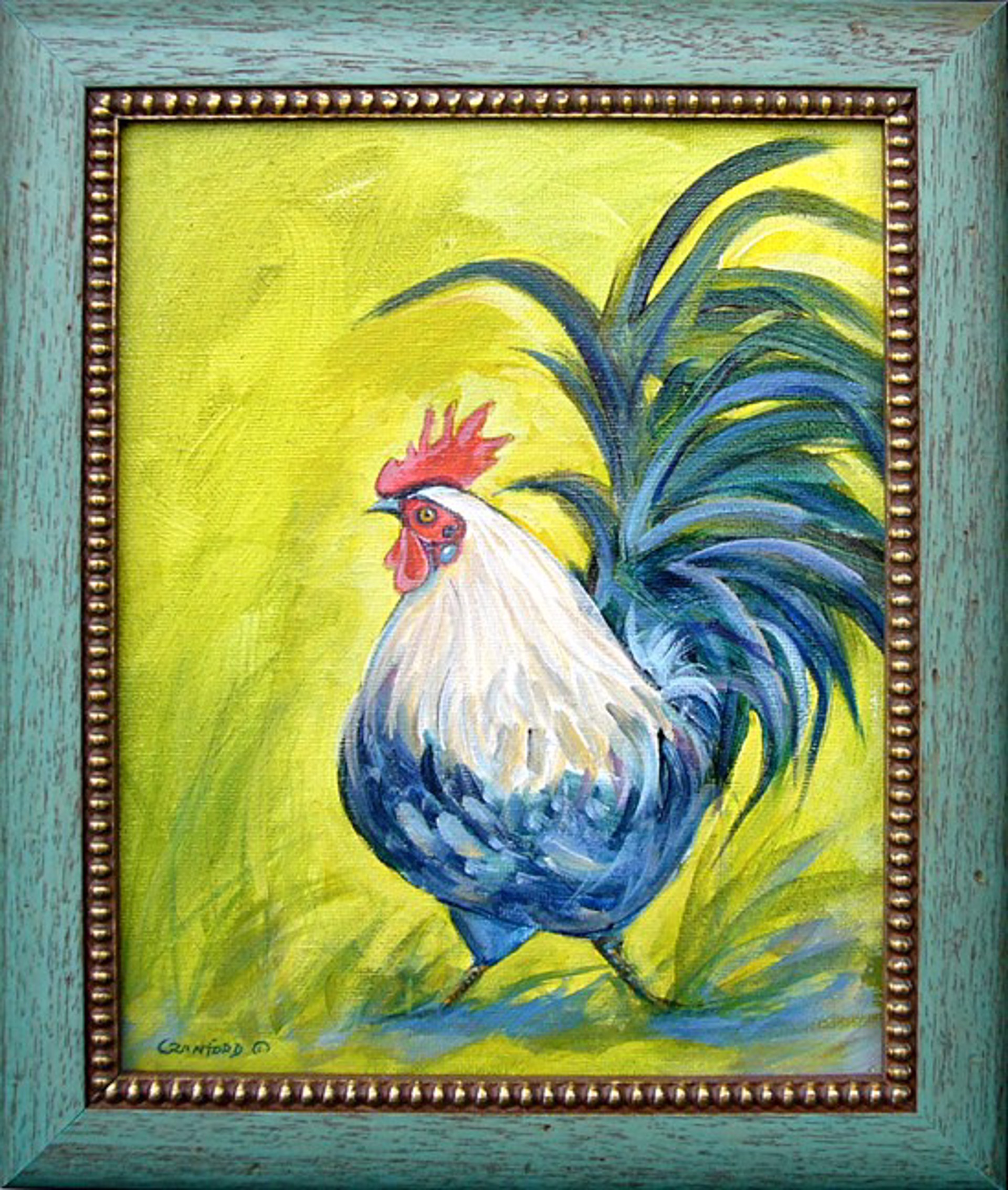 Rooster Looking Left  by Catherine Cranford