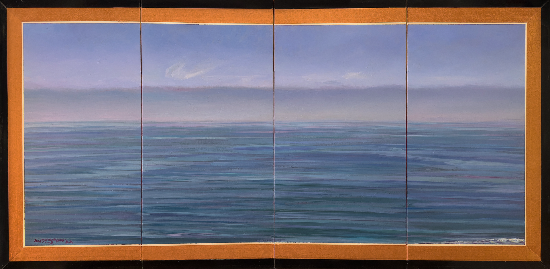 Galatea: Calm Seas - (folding screen) by Brooks Anderson