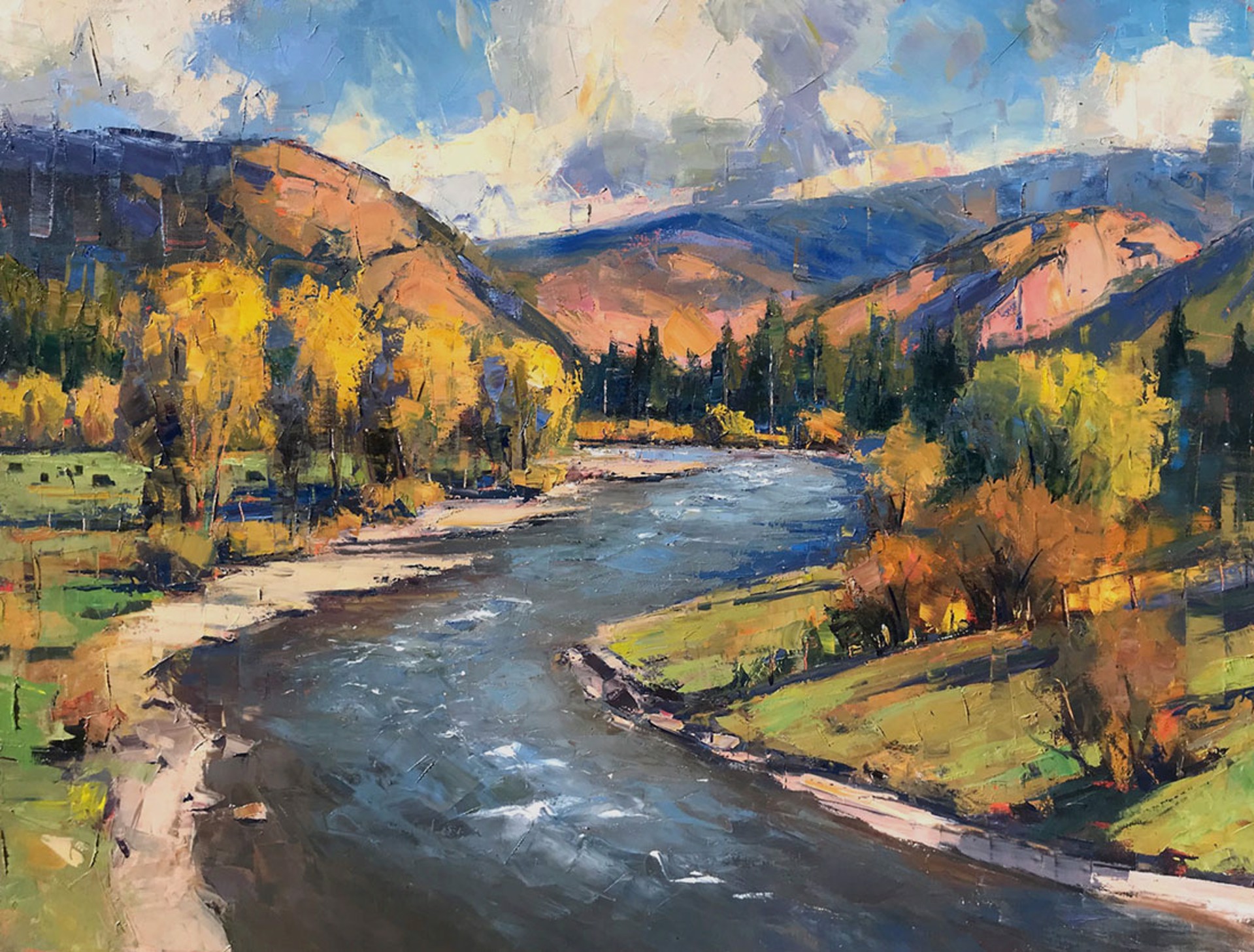 Eagle River Autumn by Perry Brown