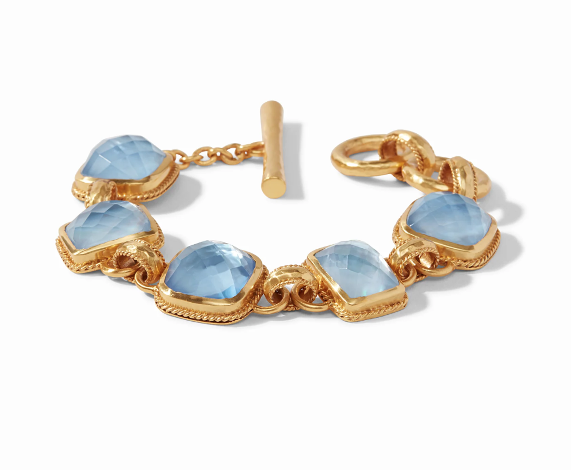 Savoy Demi Bracelet/Iridescent Chalcedony Blue by Julie Vos