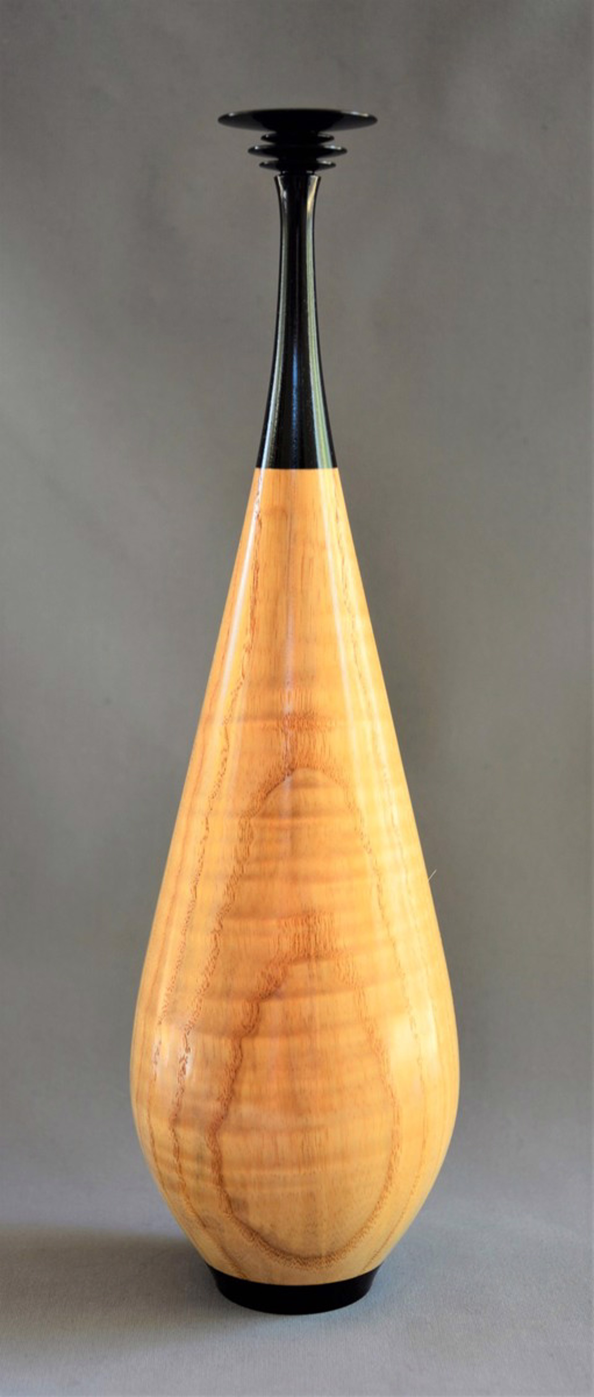 Blackwood and Curly Ash Vase by Paul Gray Diamond