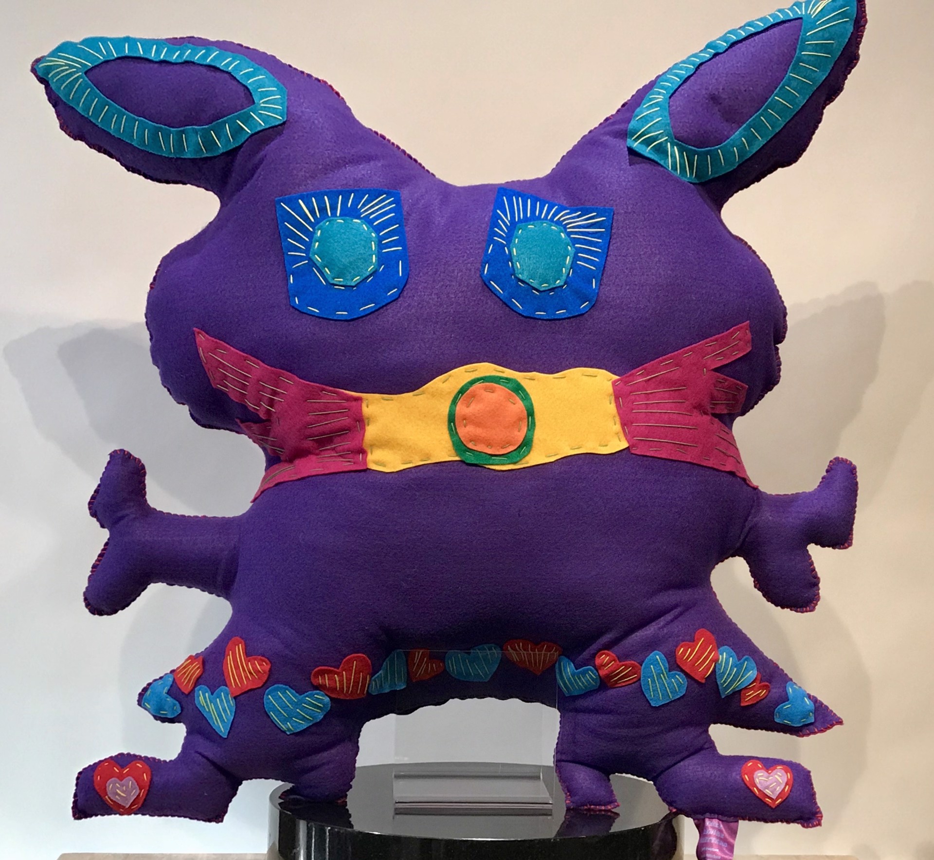 Great Big Free Range Critter Purple & Pink with Boots by Kerry Green