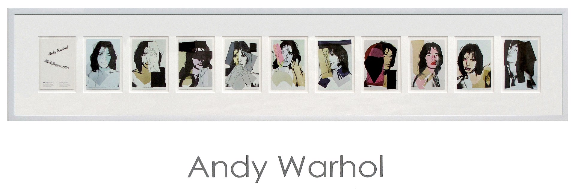 Mick Jagger suite of 10 by Andy Warhol