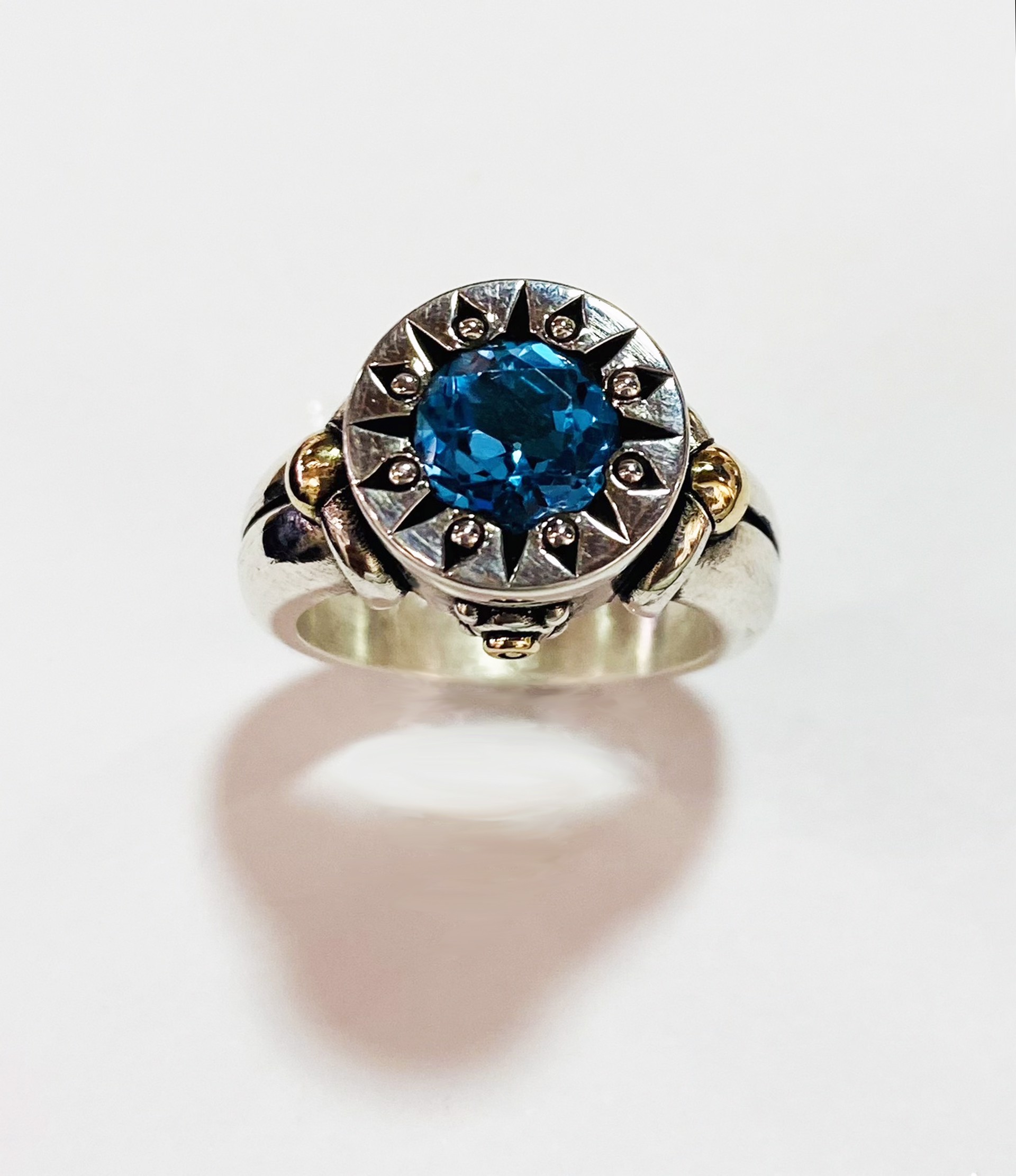 Blue Topaz Ring by DAVID & RONNIE