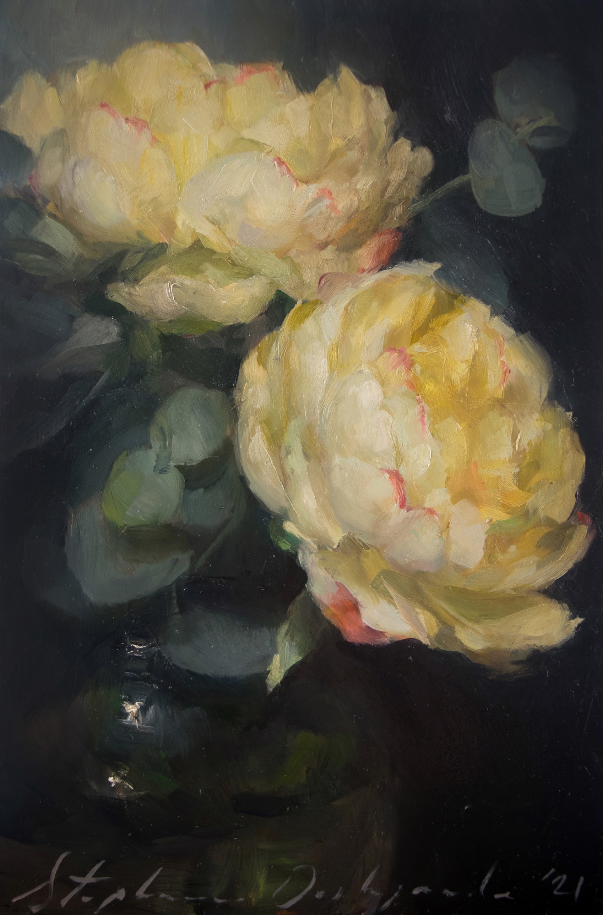 Yellow Peonies by Stephanie Deshpande