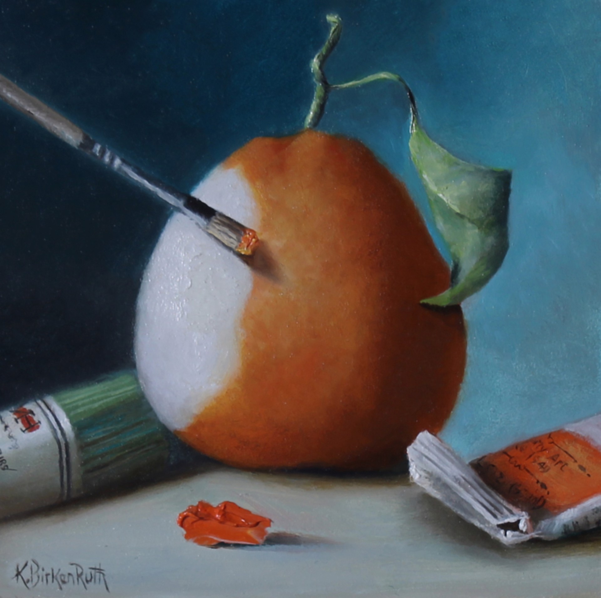 Almost finished with the Orange by Kelly Birkenruth