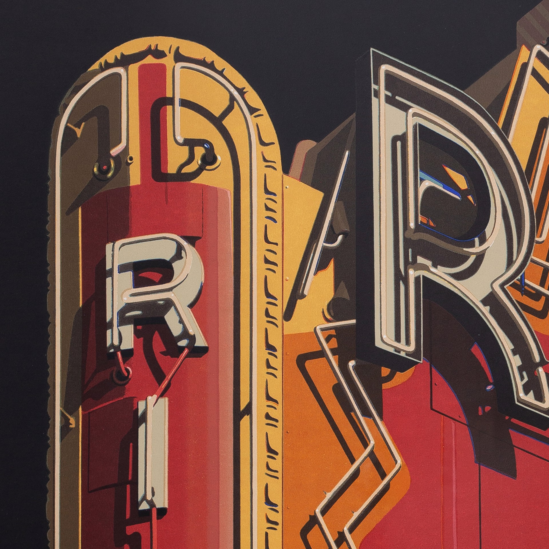 Rialto (from American Signs portfolio) by Robert Cottingham