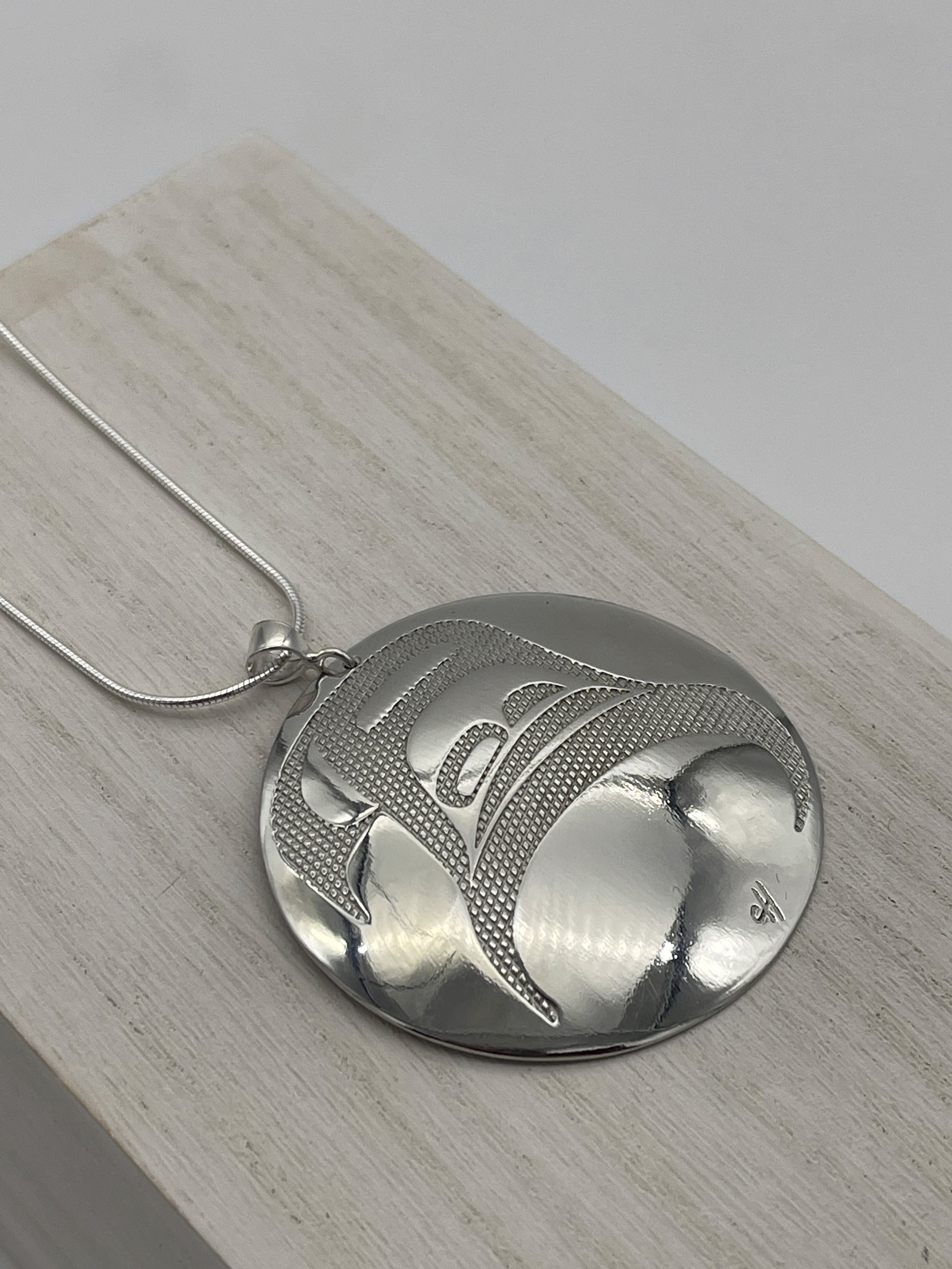 Silver Pewter Air Pendant by Corrine Hunt