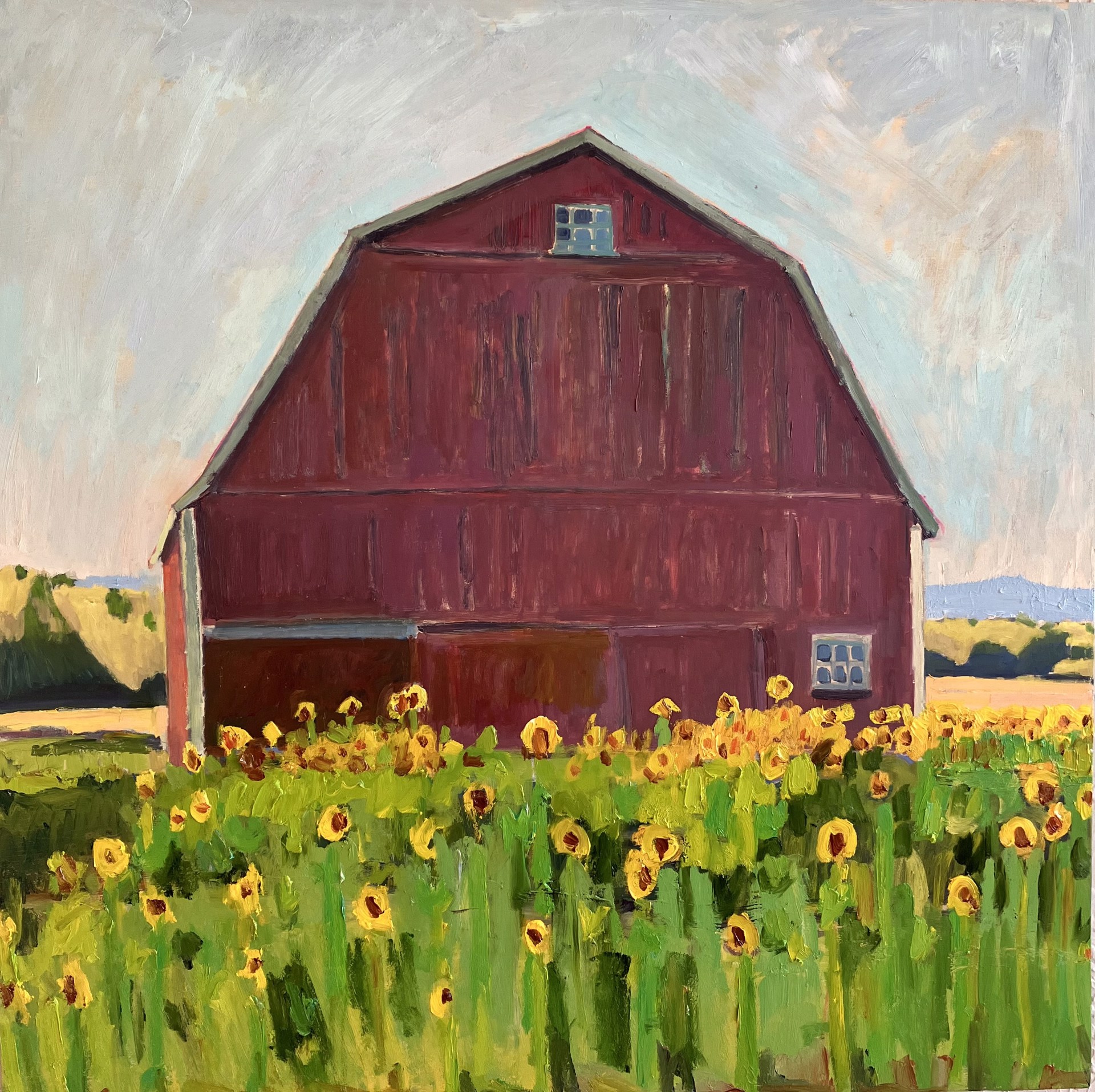 Sunflower Barn by Ryan Cannon