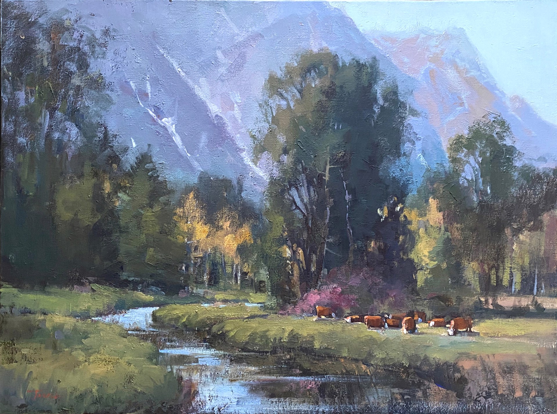 Susan Jarecky "Teton Valley Respite" by Oil Painters of America