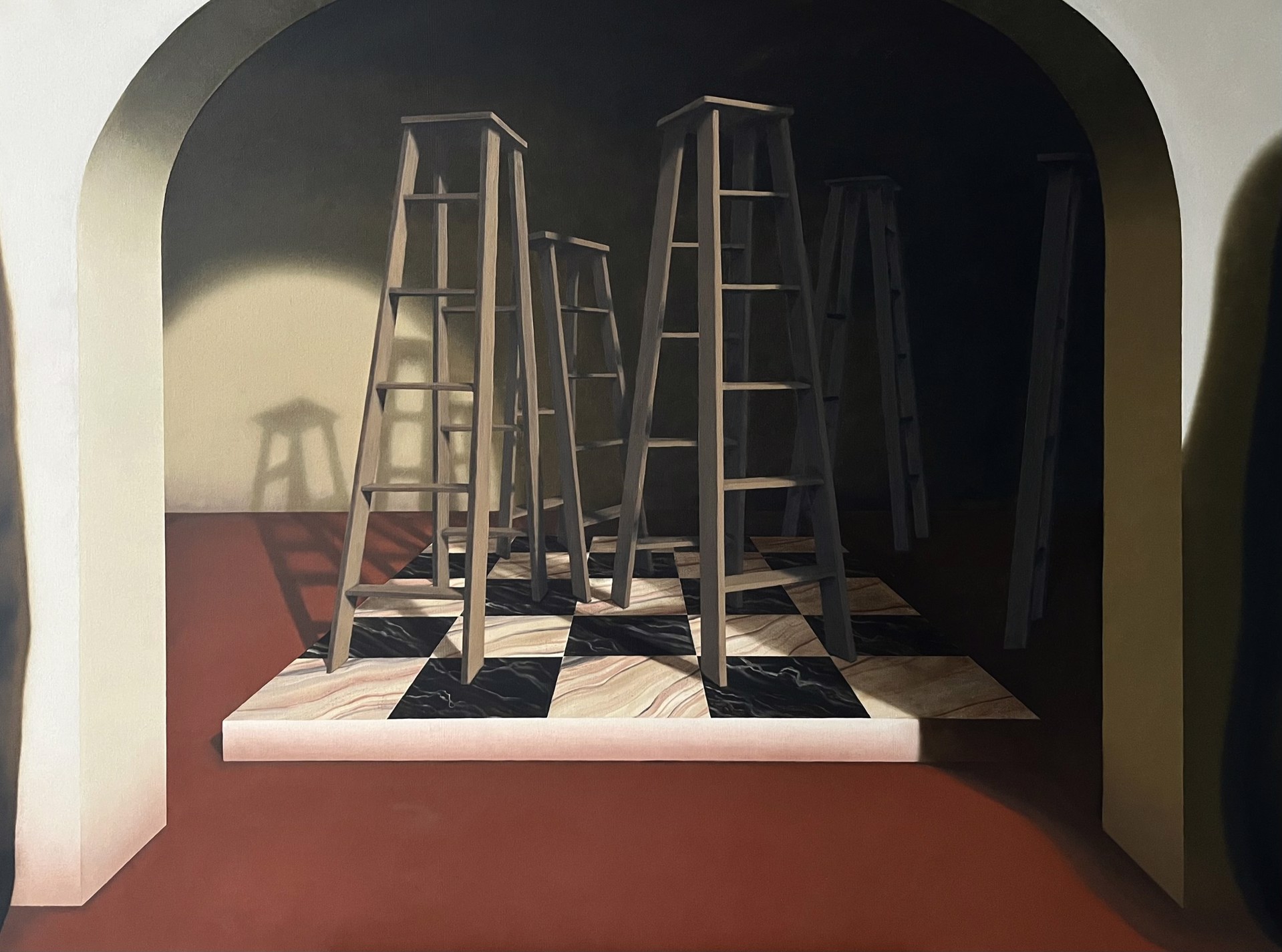 Ladders in Meeting Place by Adam Stoner