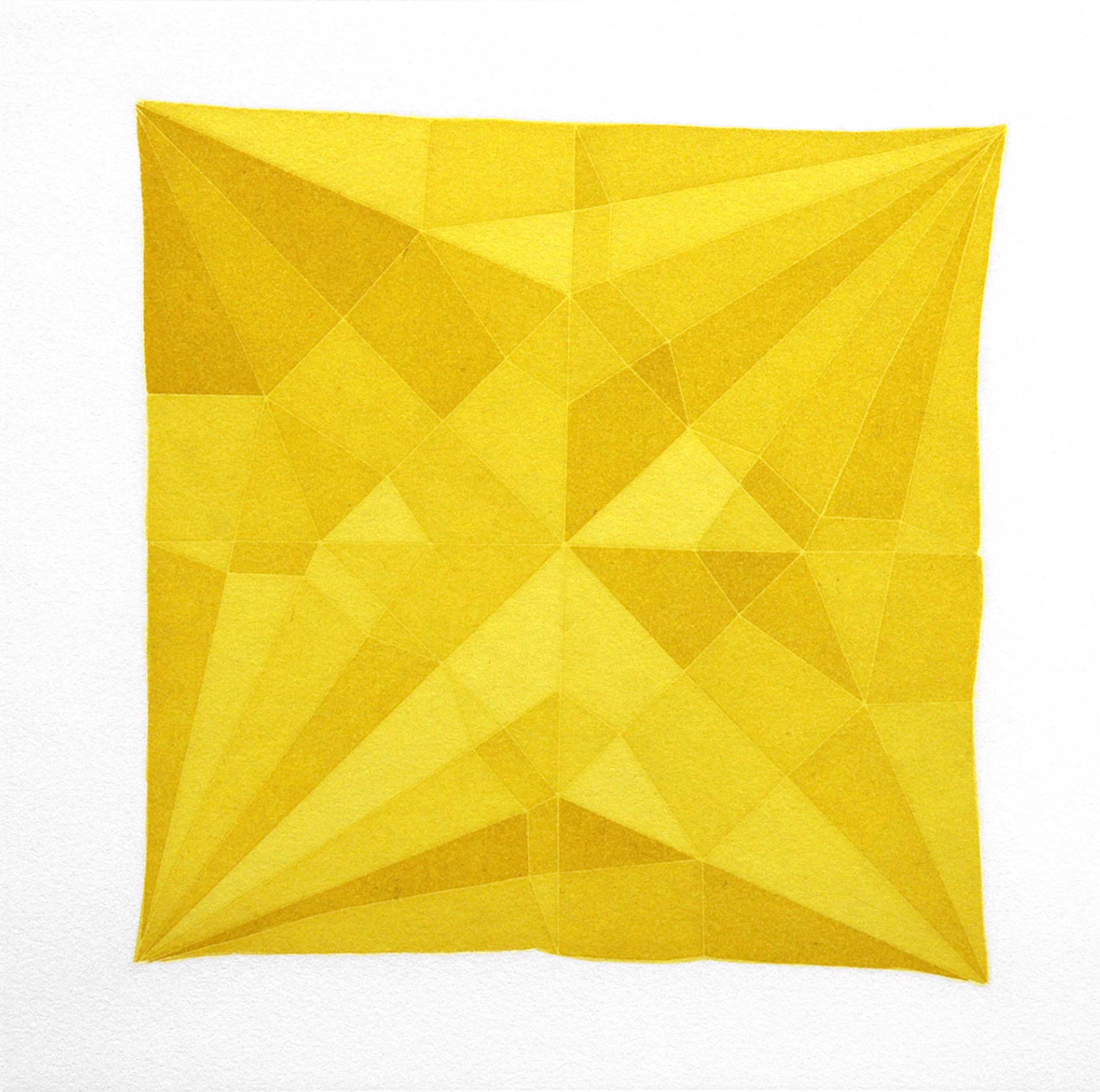 Origami Crane Yellow by Suzanne Frazier